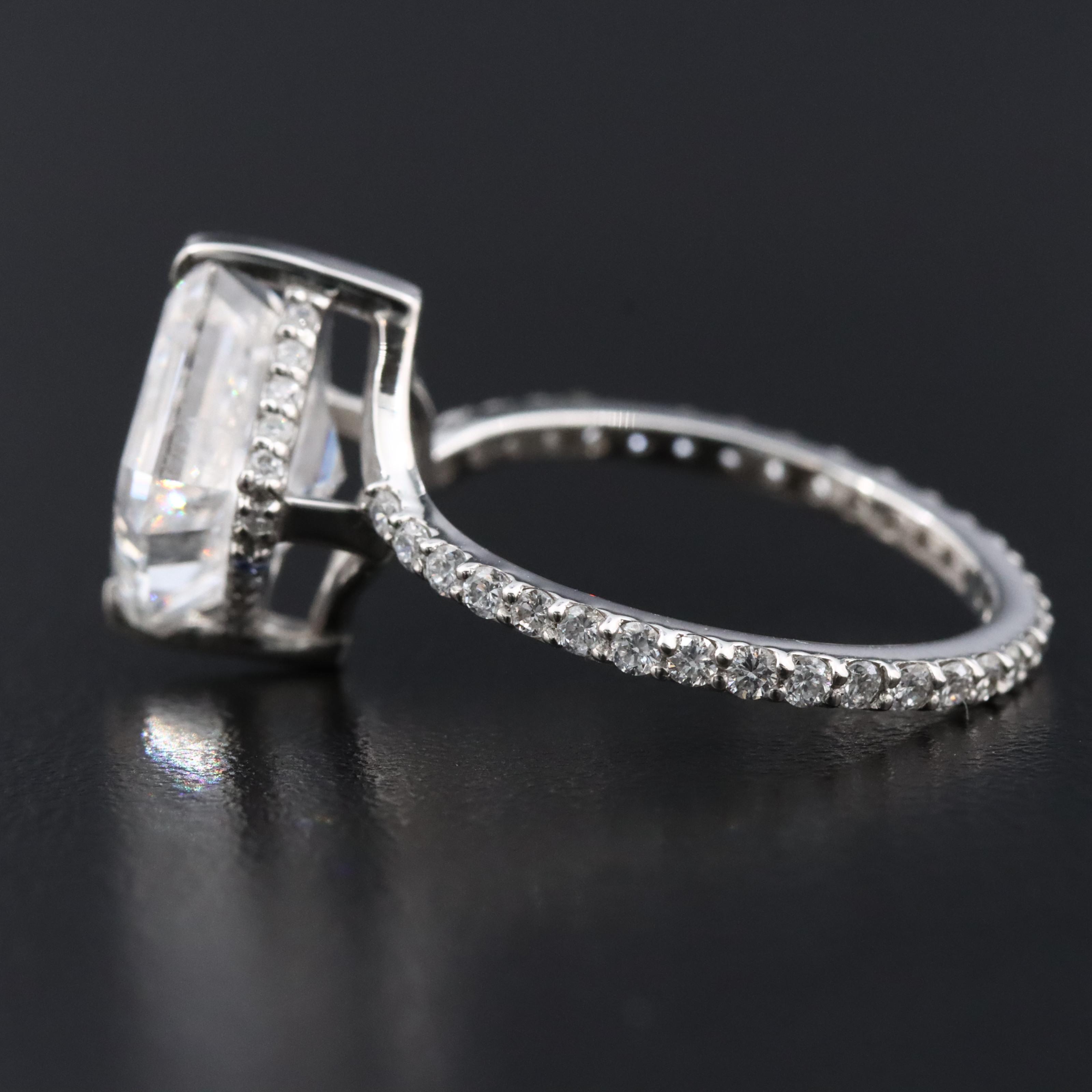 Platinum 4.77 CTW Lab Grown Diamond Ring with IGI Report