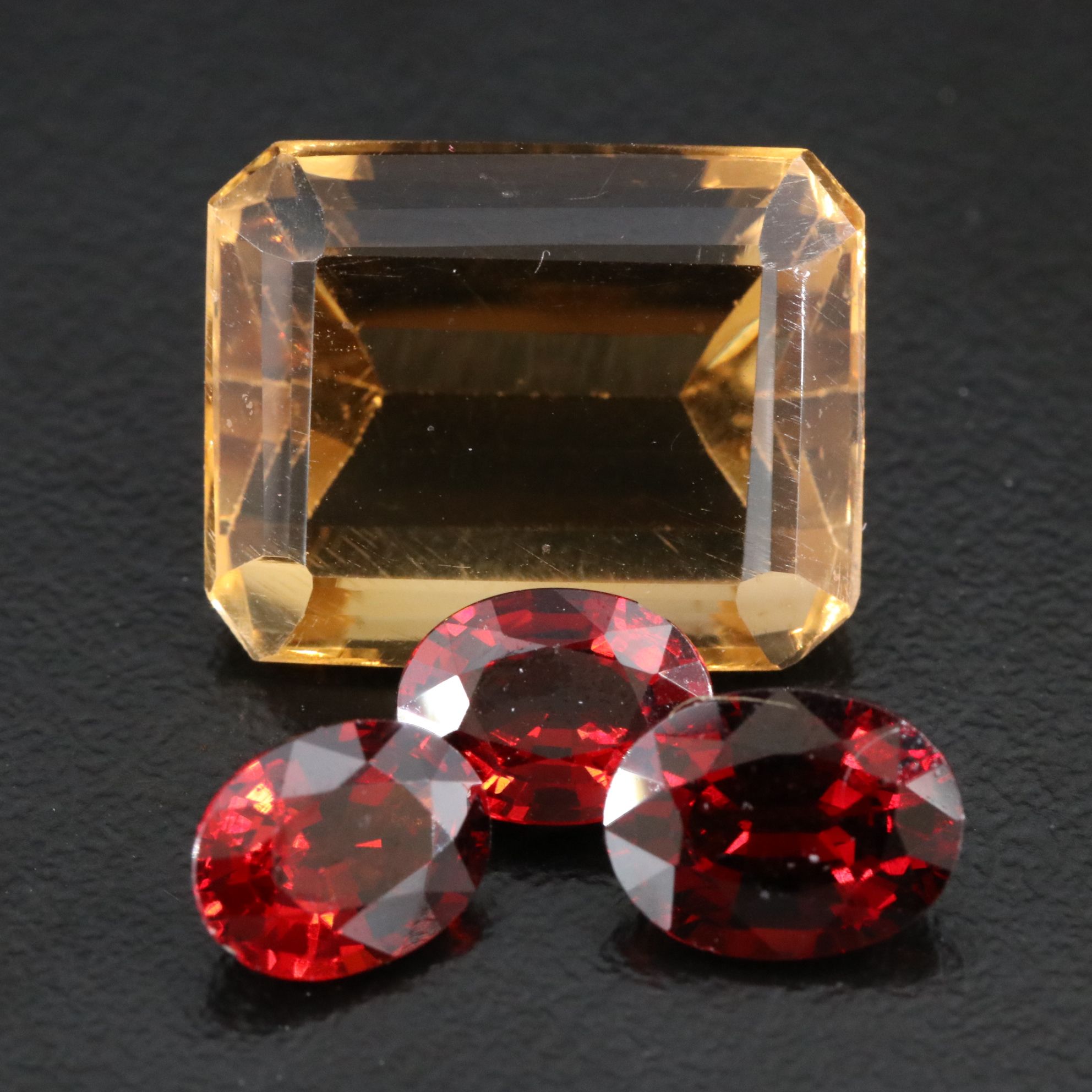 Loose 22.32 CTW Citrine and Garnets