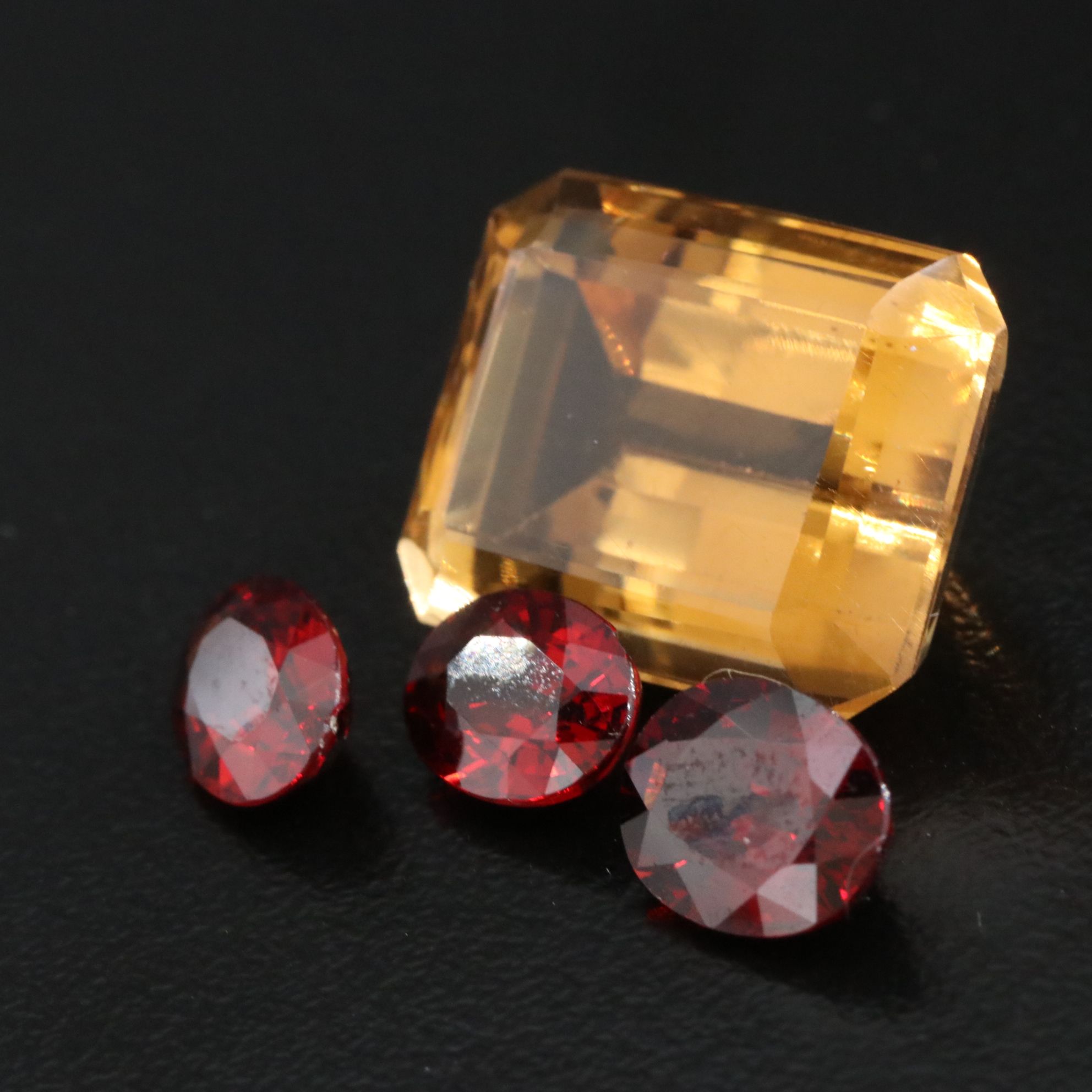 Loose 22.32 CTW Citrine and Garnets