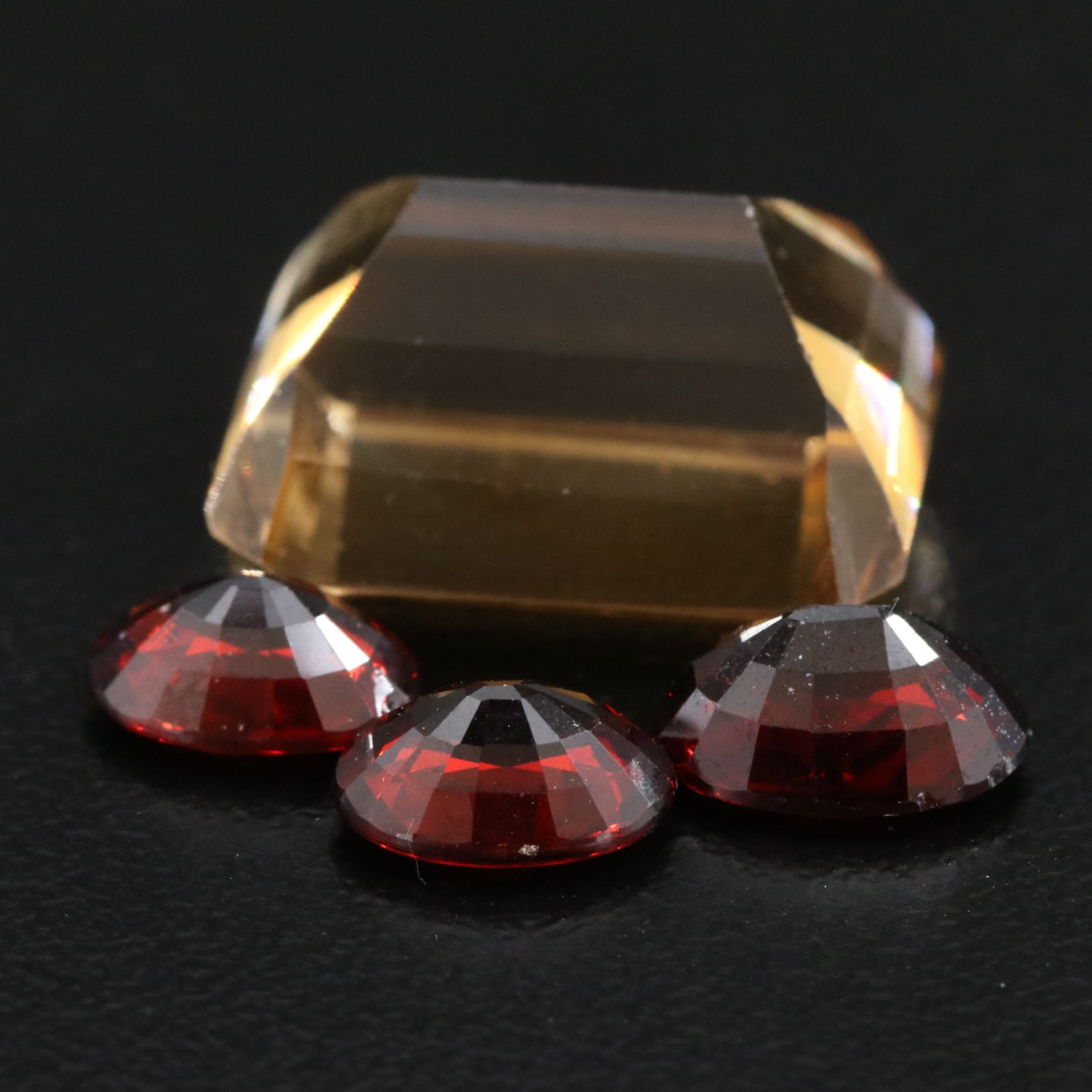 Loose 22.32 CTW Citrine and Garnets