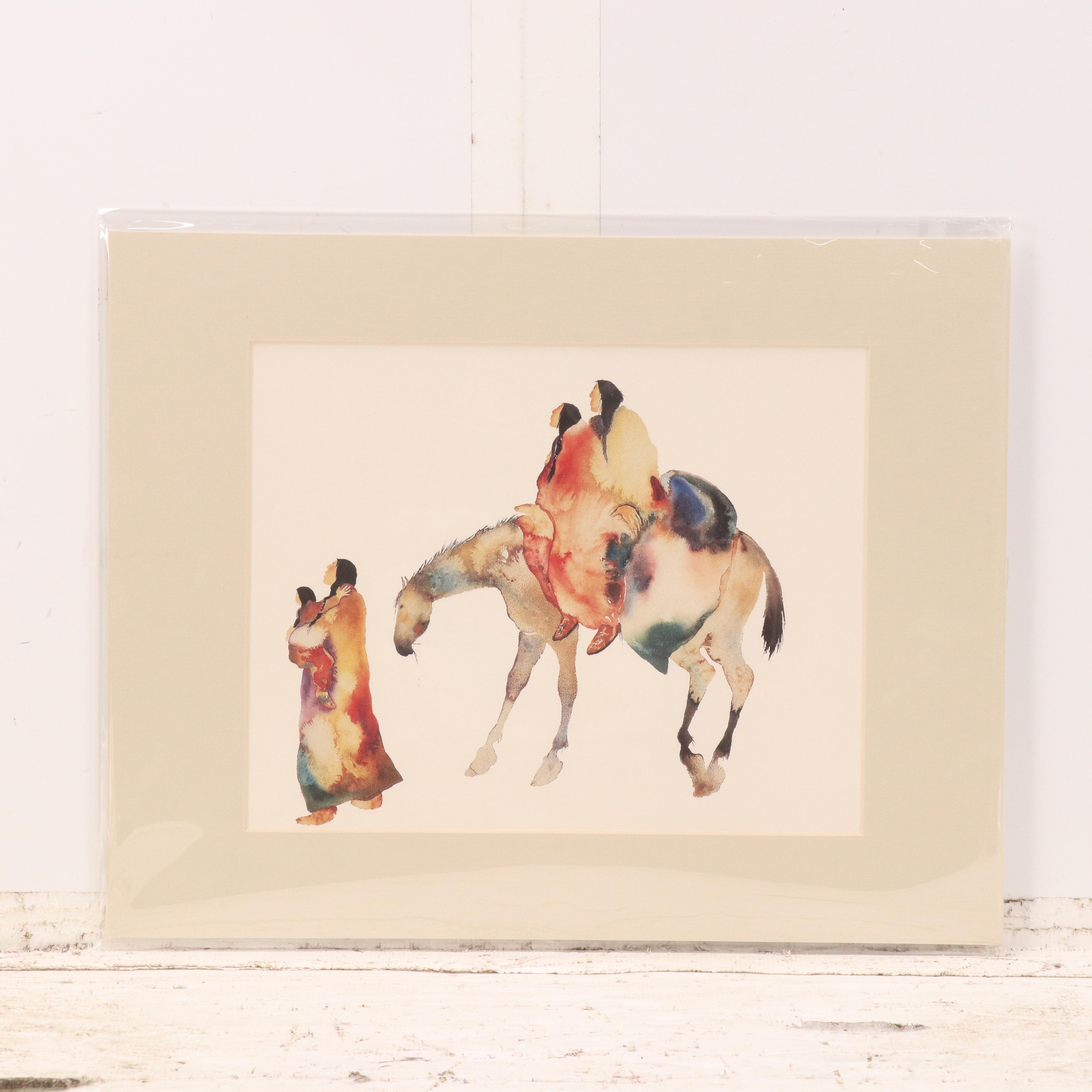 Offset Lithographs After Carol Grigg "Flight" and More Paintings, Circa 2001