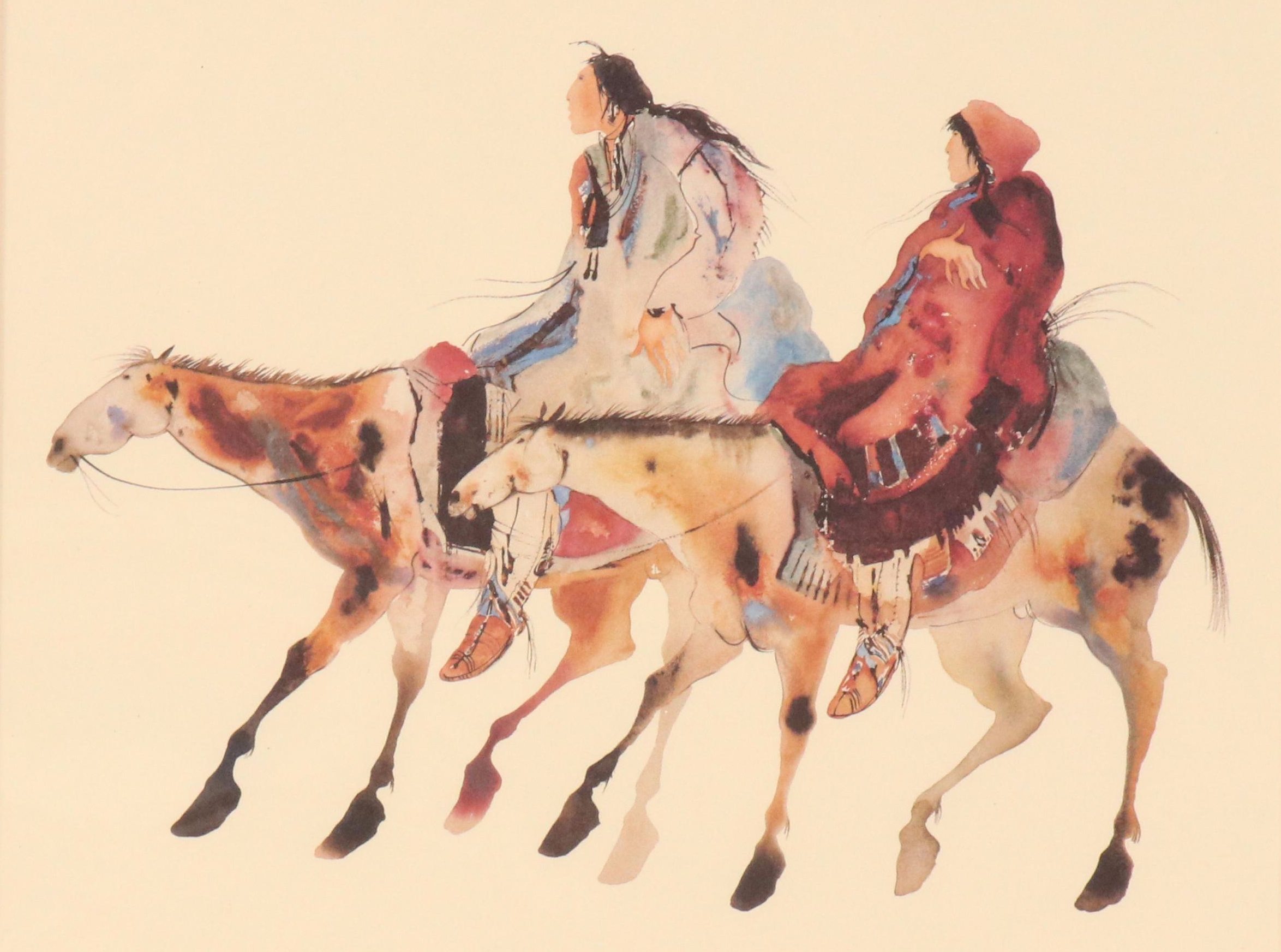 Offset Lithographs After Carol Grigg "Flight" and More Paintings, Circa 2001