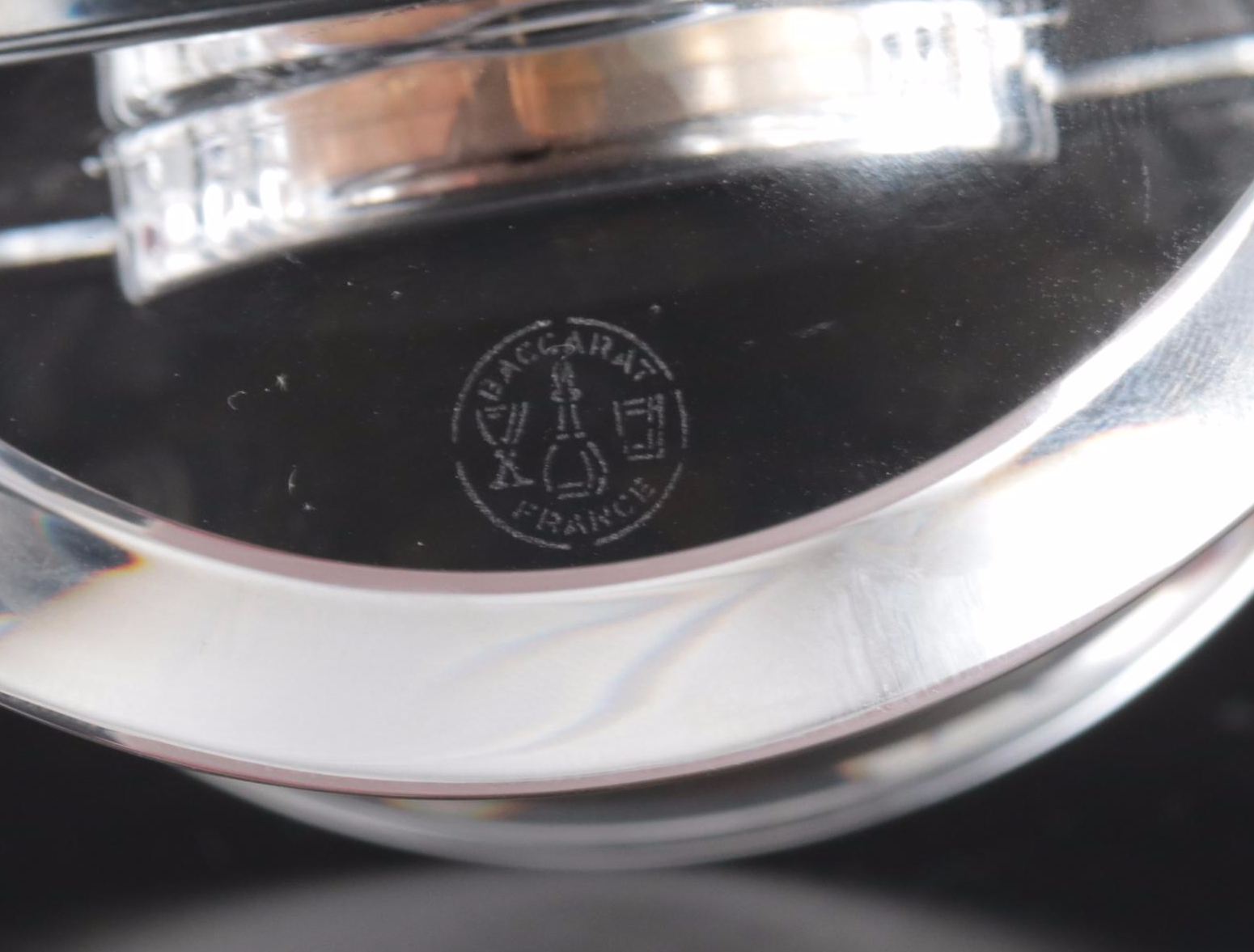 Baccarat "Lalande" Crystal Desk Clock