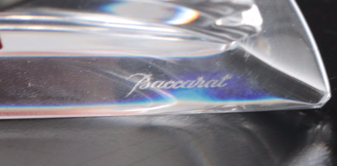 Baccarat "Lalande" Crystal Desk Clock