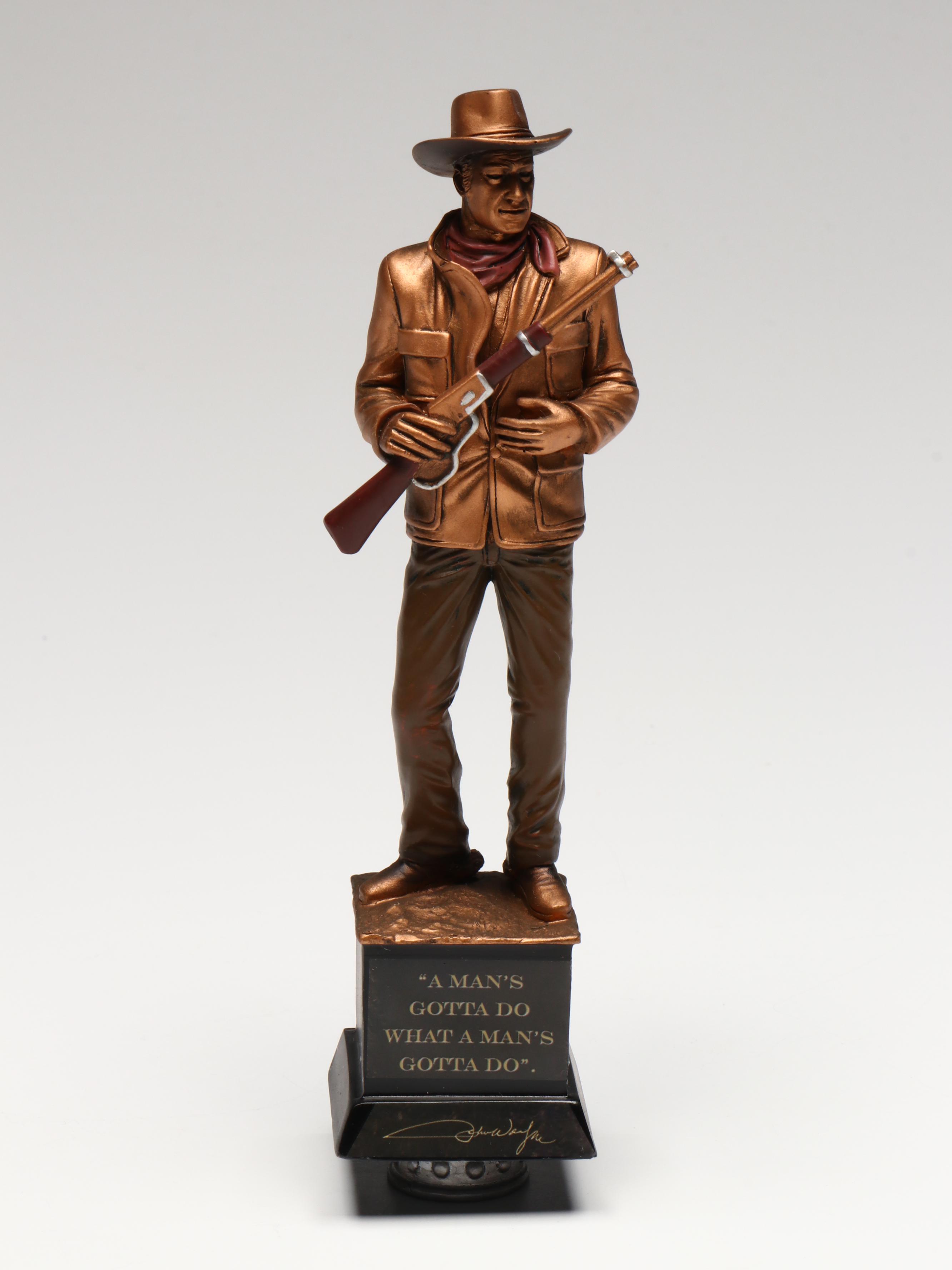 Bradford Exchange John Wayne Resin Tap Handles