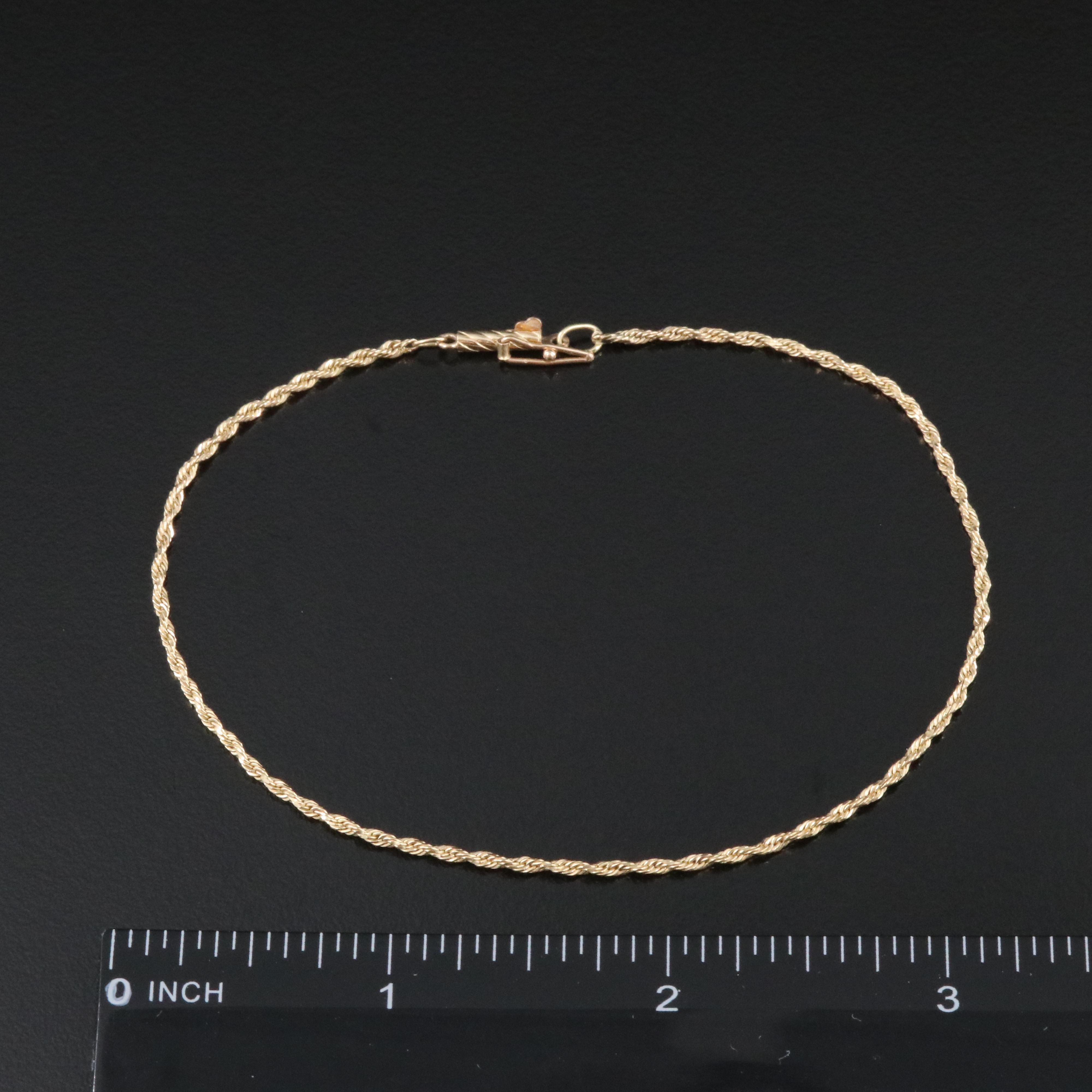 14K Braided Rope Chain Bracelet