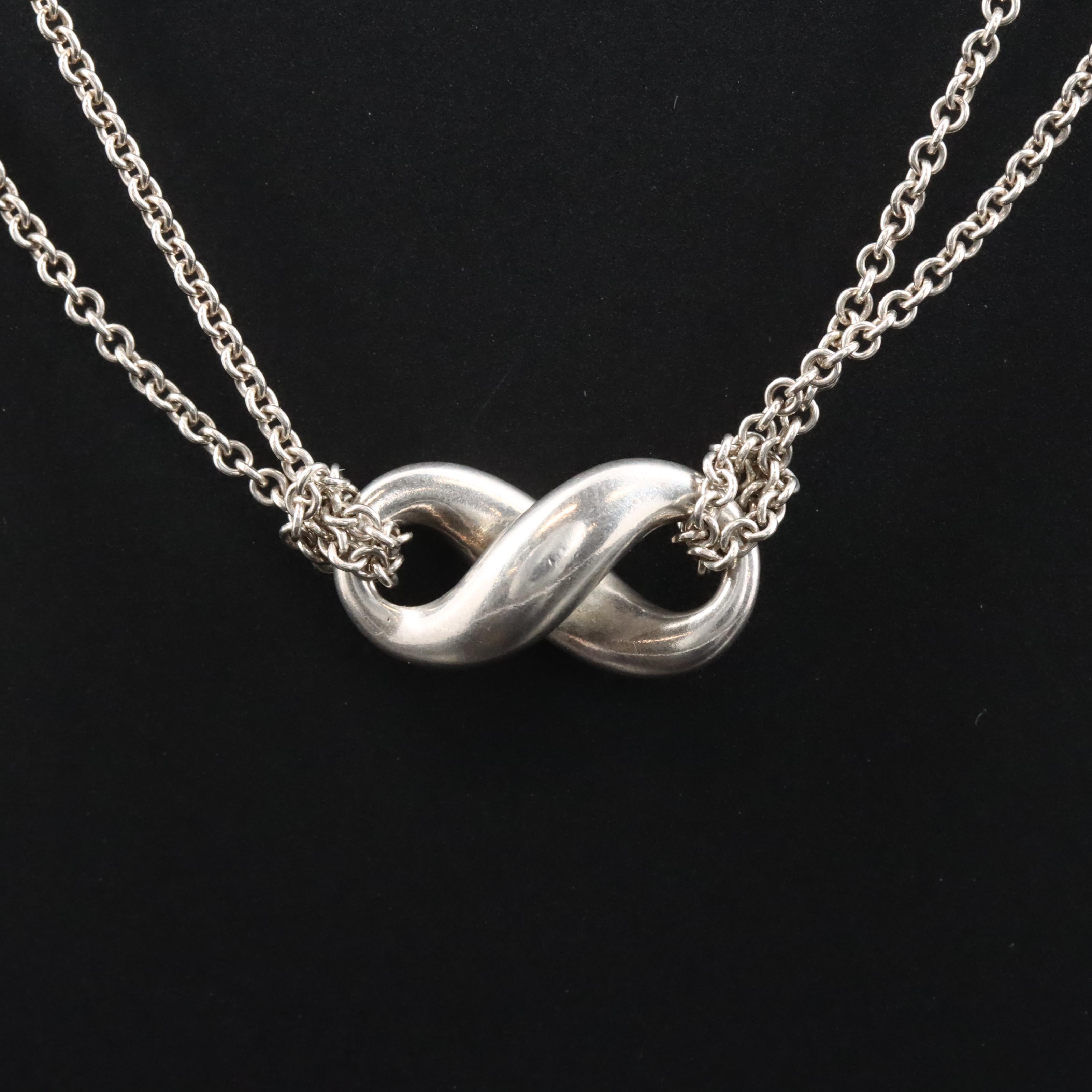 Tiffany & Co. Sterling Infinity Necklace