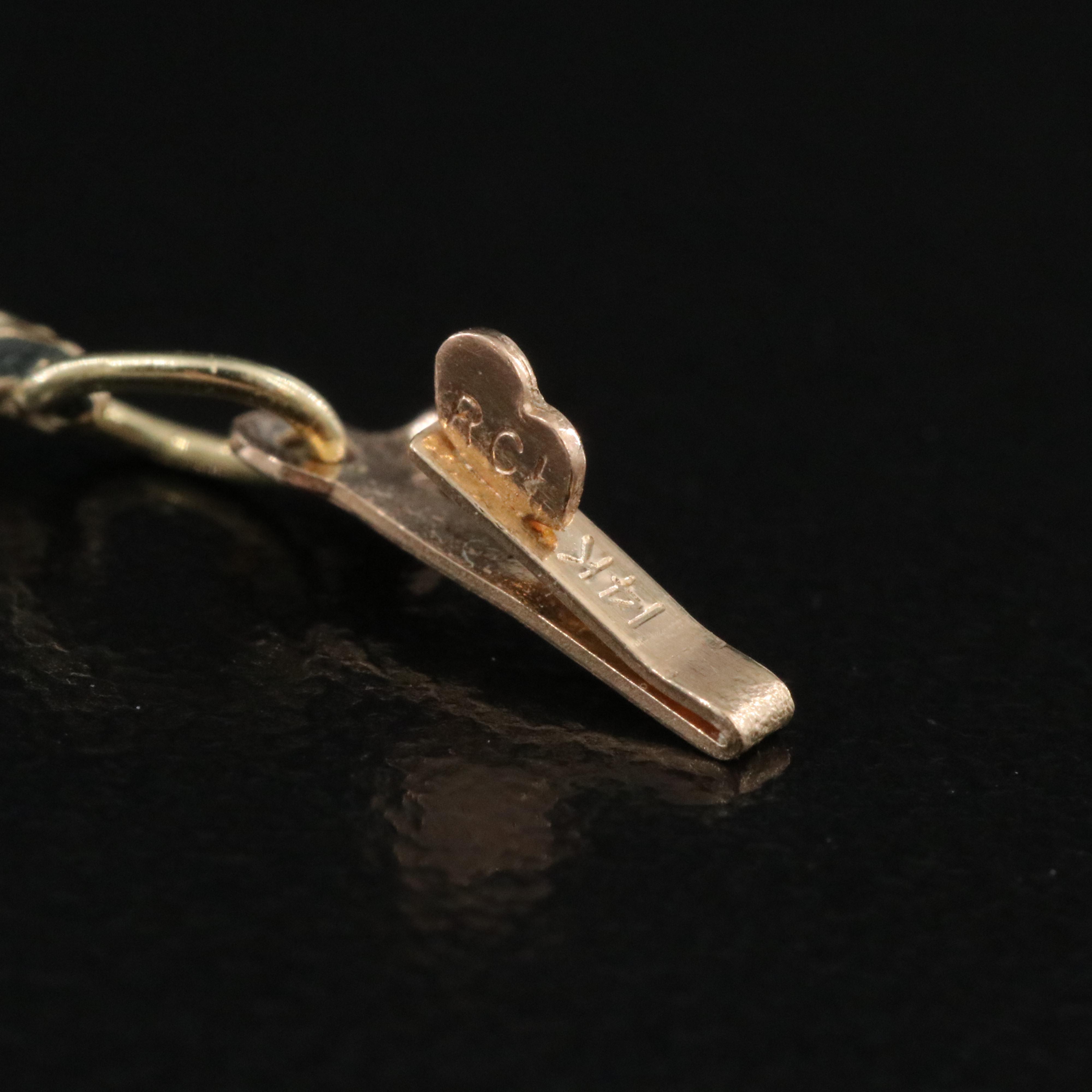 14K Braided Rope Chain Bracelet