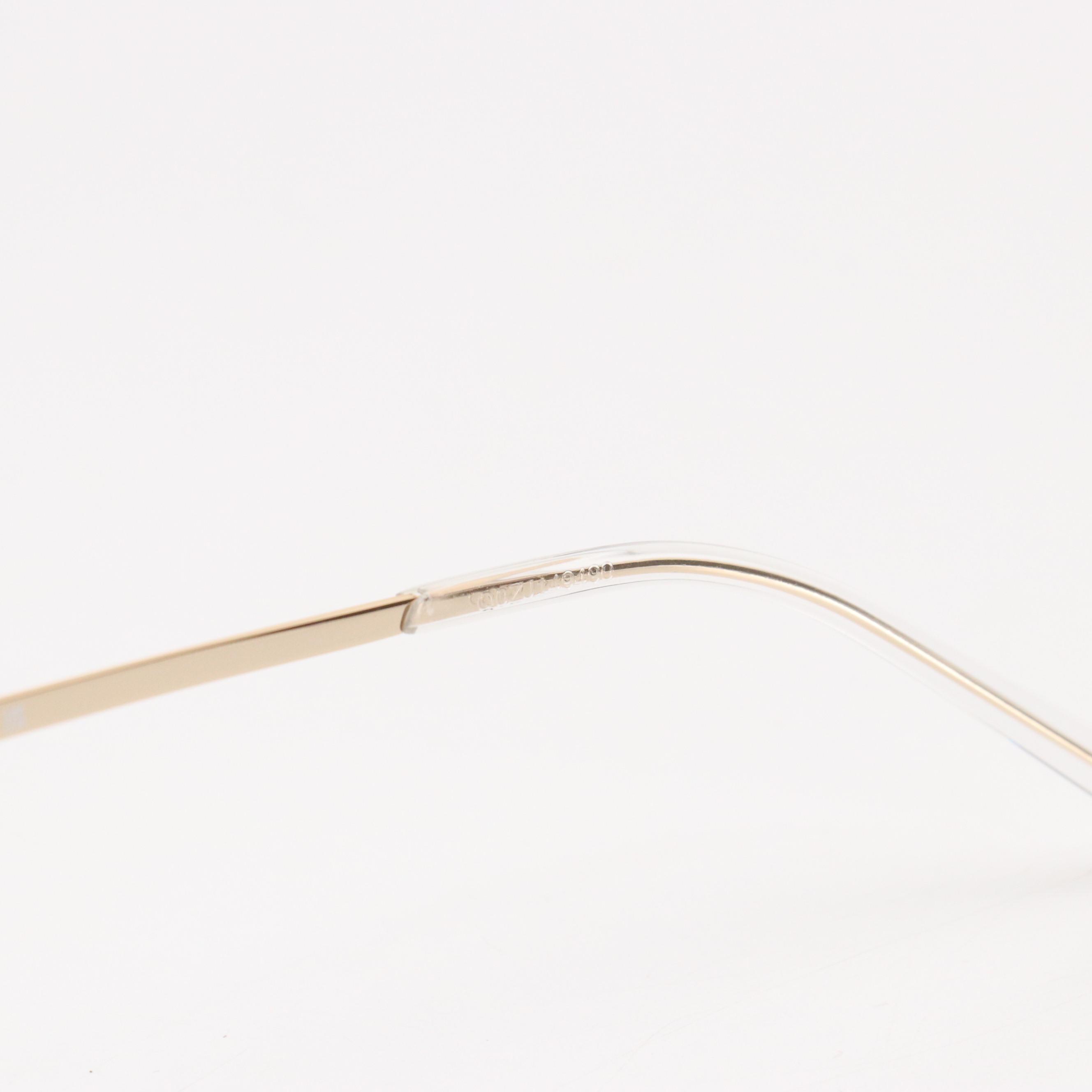 Gucci GG1279S 002 Brown/Gold Half-Rim Square Sunglasses in Case