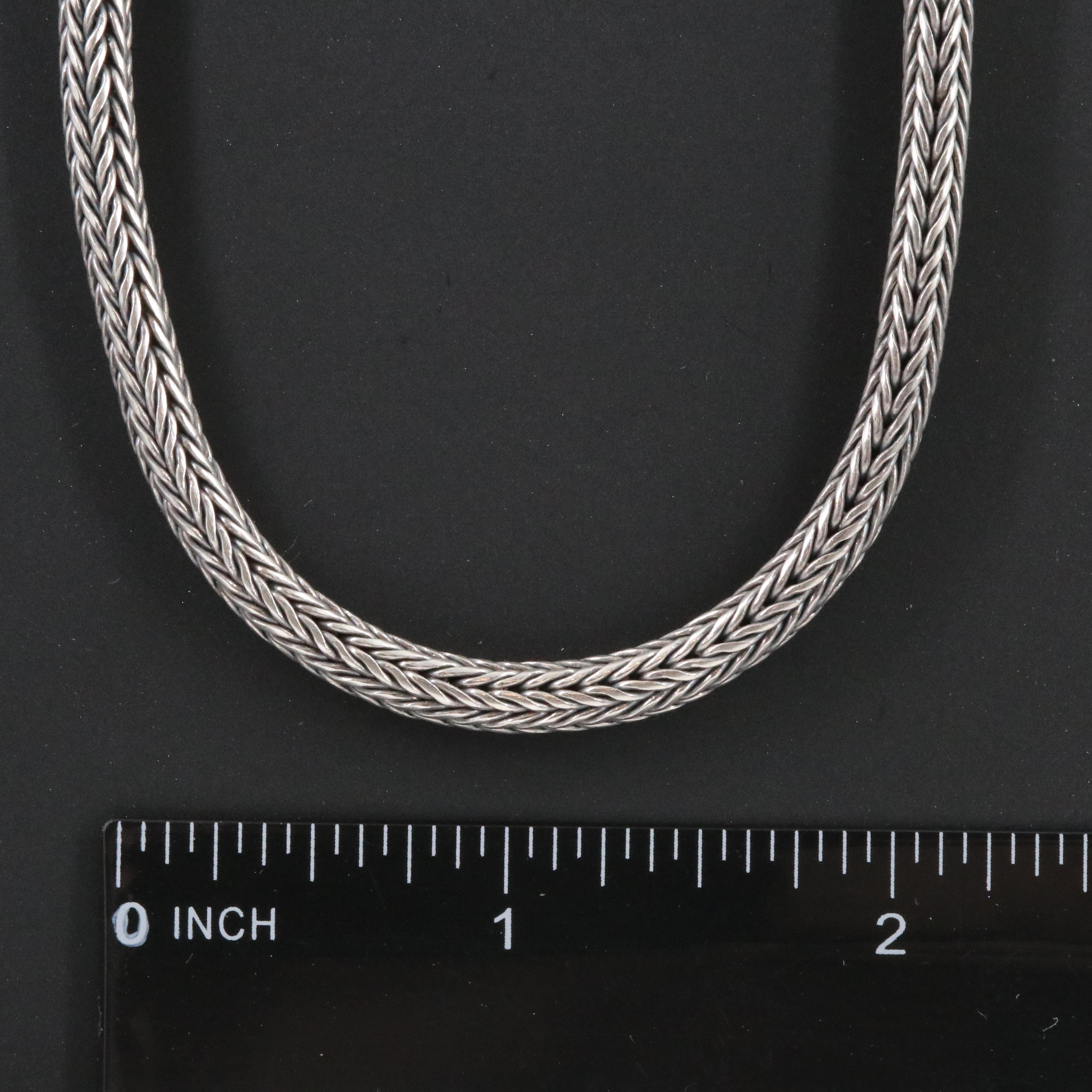 Sterling Wheat Chain Necklace