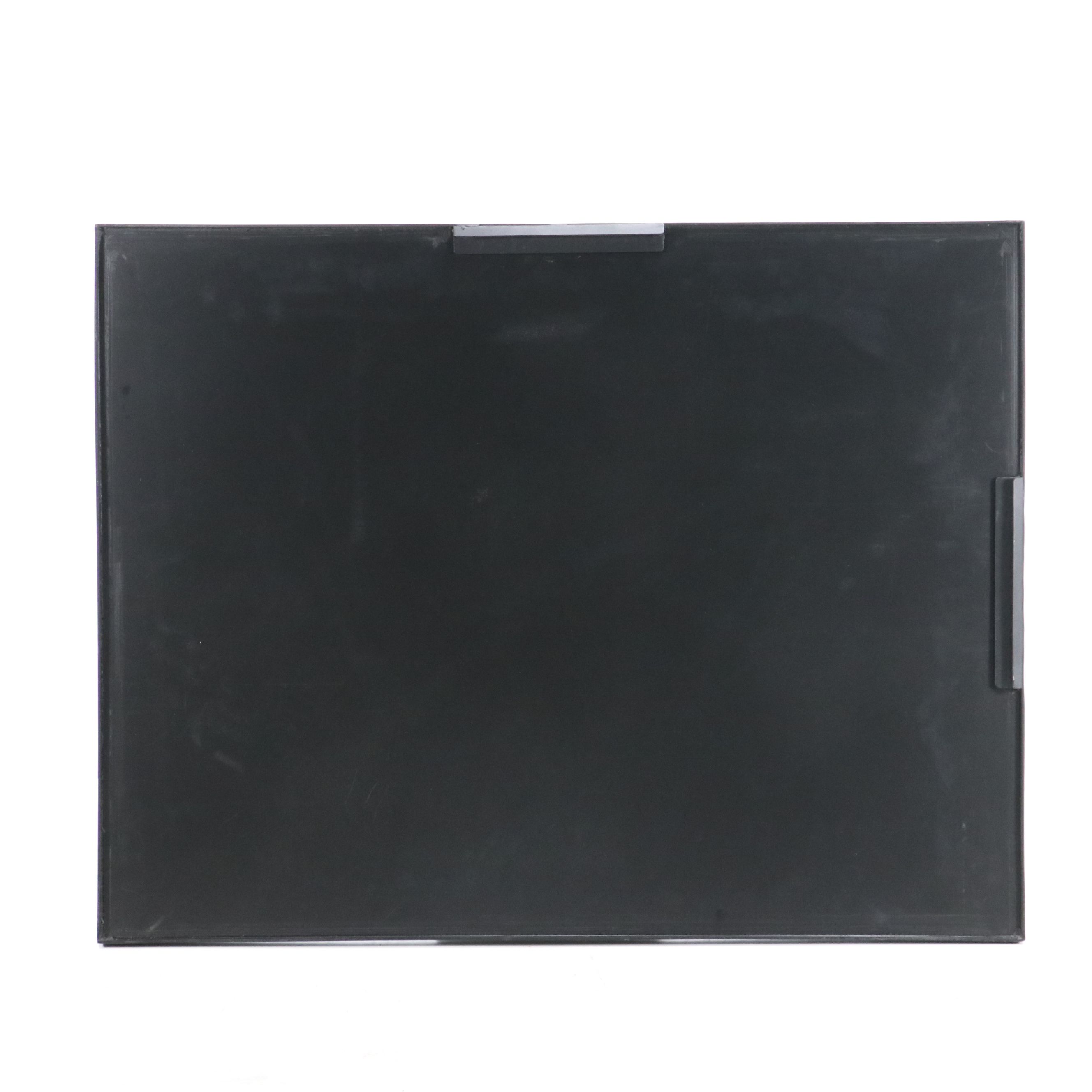 Contemporary Black Metal Framed Vanity Mirror