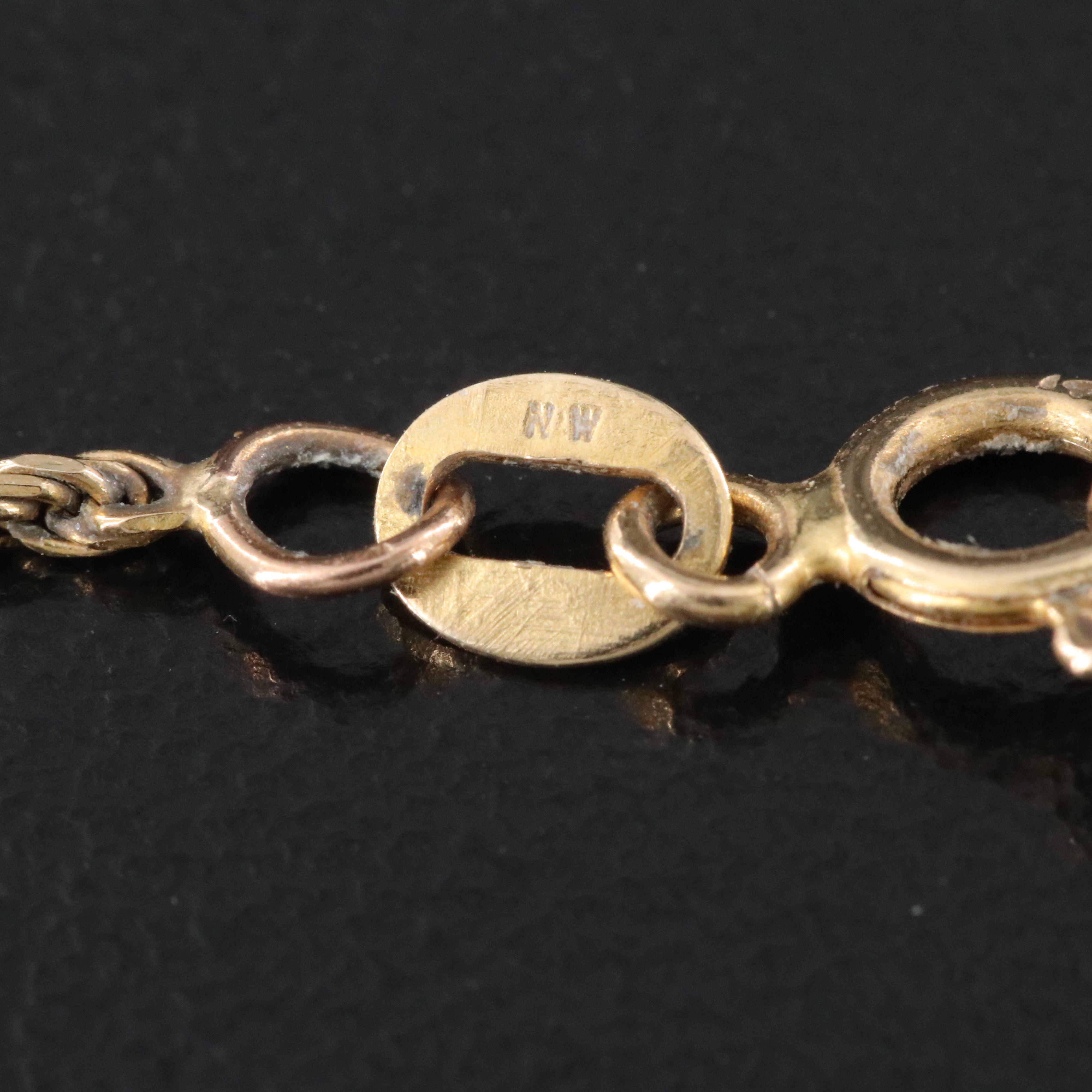 Italian 14K Braided Rope Chain Necklace