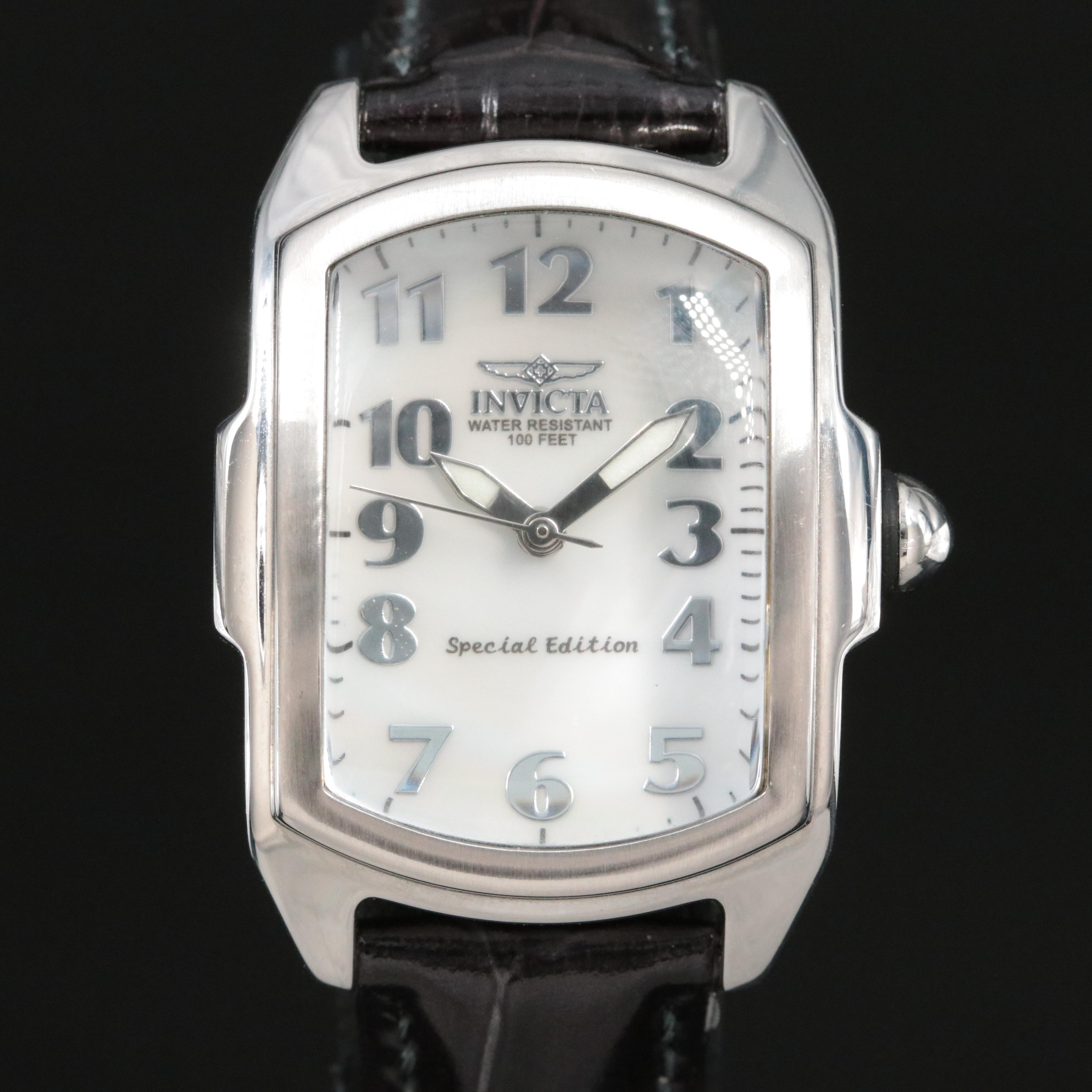 Invicta Baby Lupah Model 0441 Stainless Steel Watch with Leather Band Selection