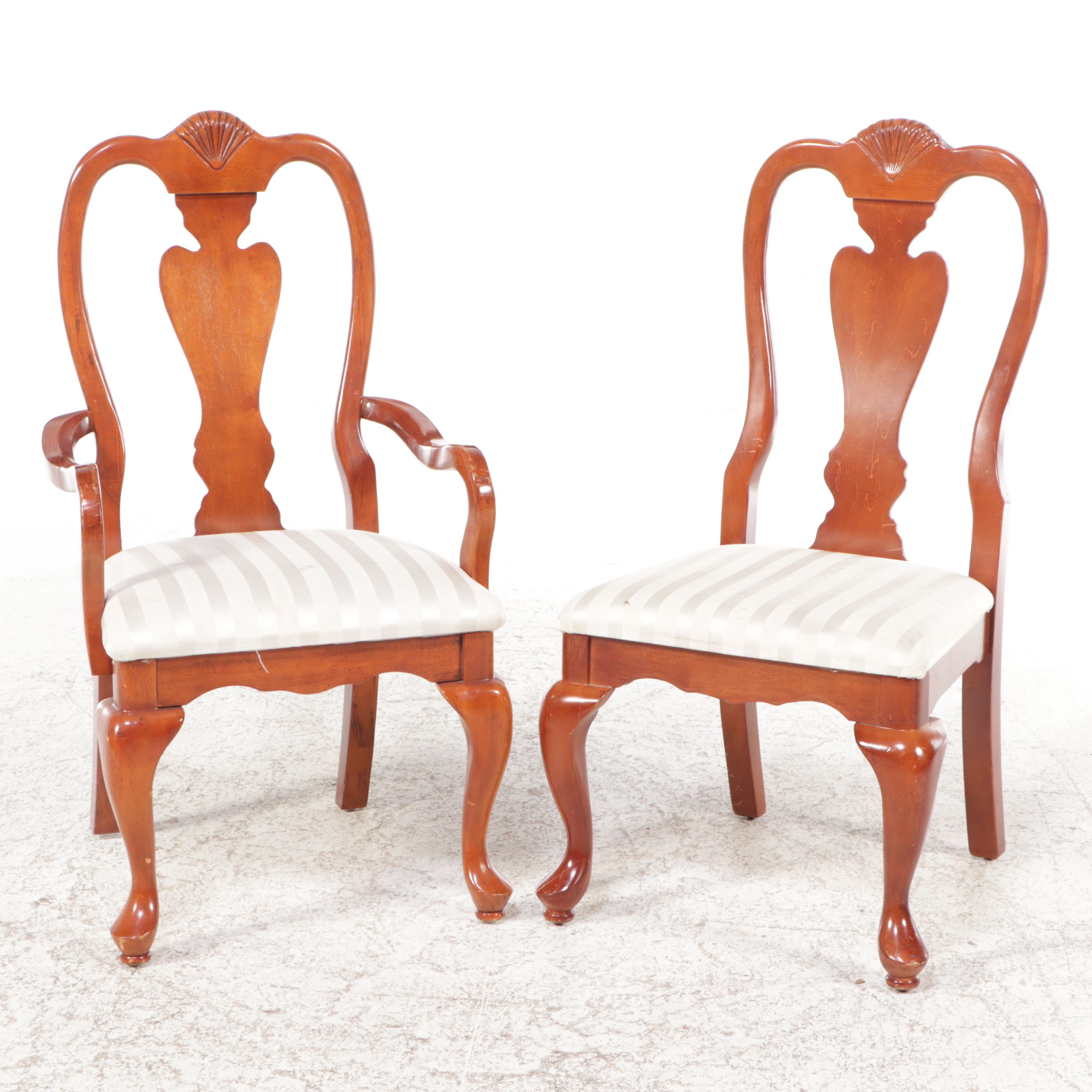 Set of Twelve Glory Oceanic Co. Queen Anne Style Dining Chairs