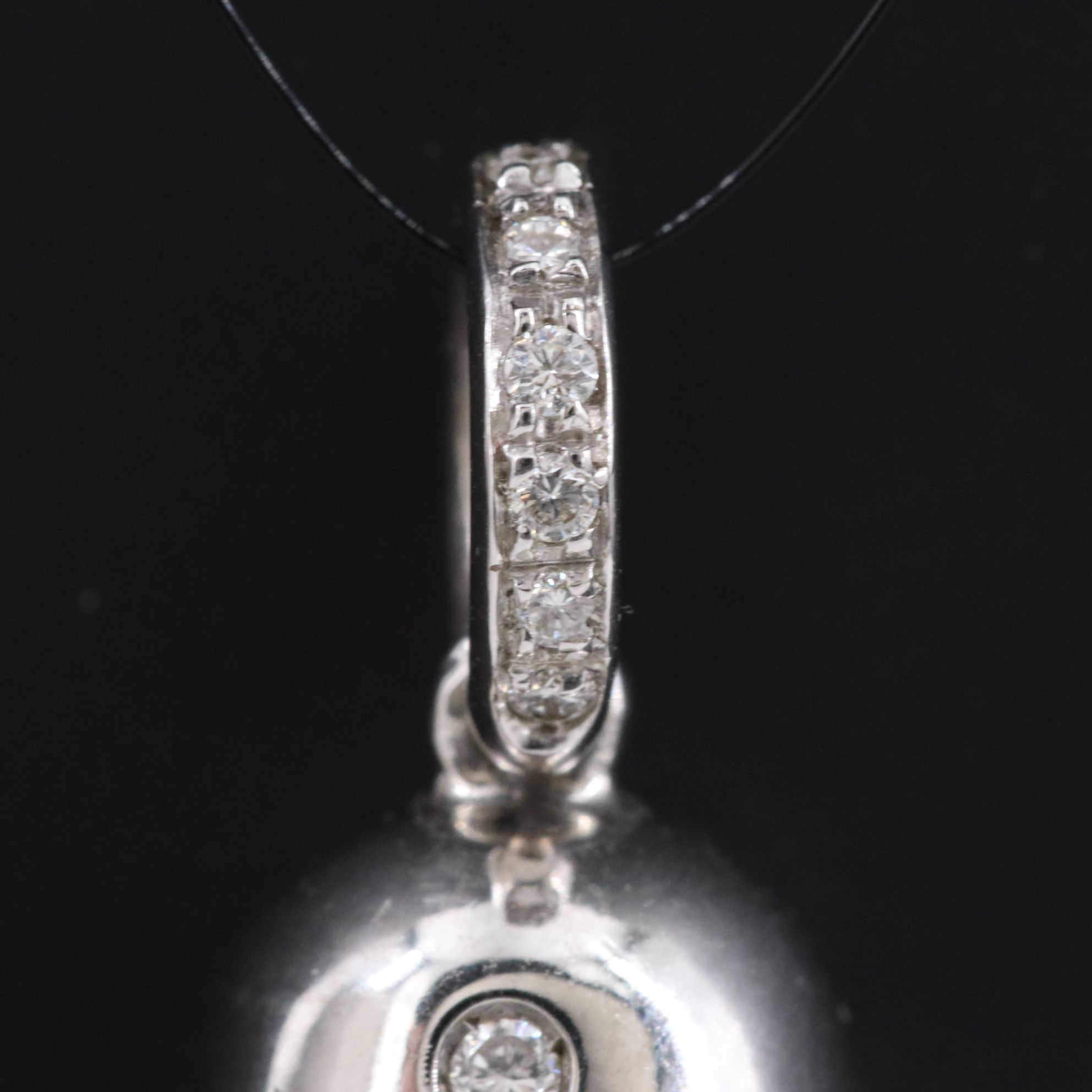 Aaron Basha 18K 0.38 CTW Diamond Bell Pendant