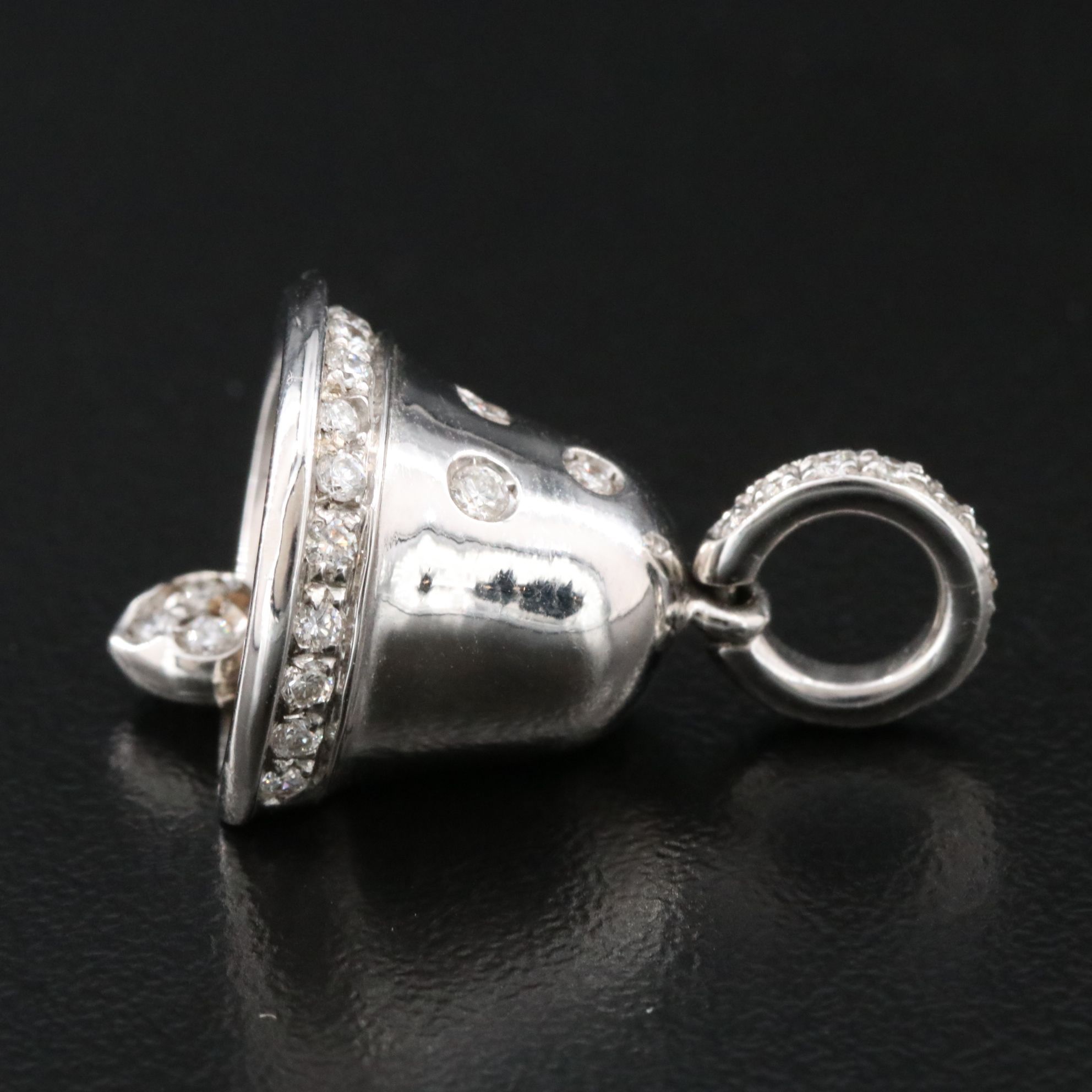 Aaron Basha 18K 0.38 CTW Diamond Bell Pendant