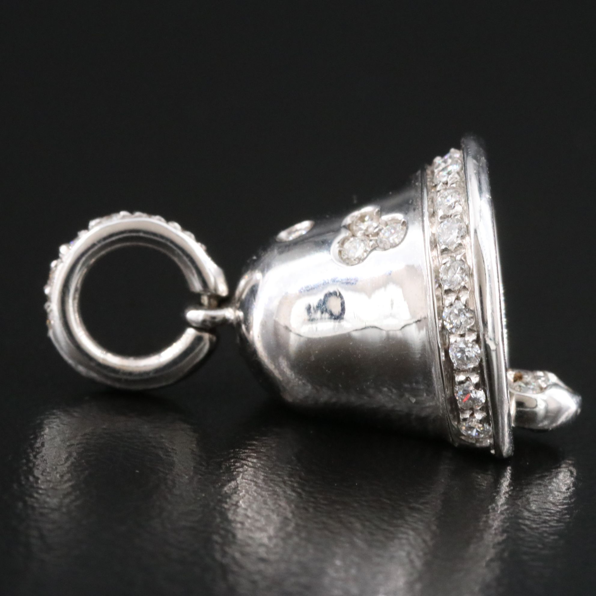 Aaron Basha 18K 0.38 CTW Diamond Bell Pendant