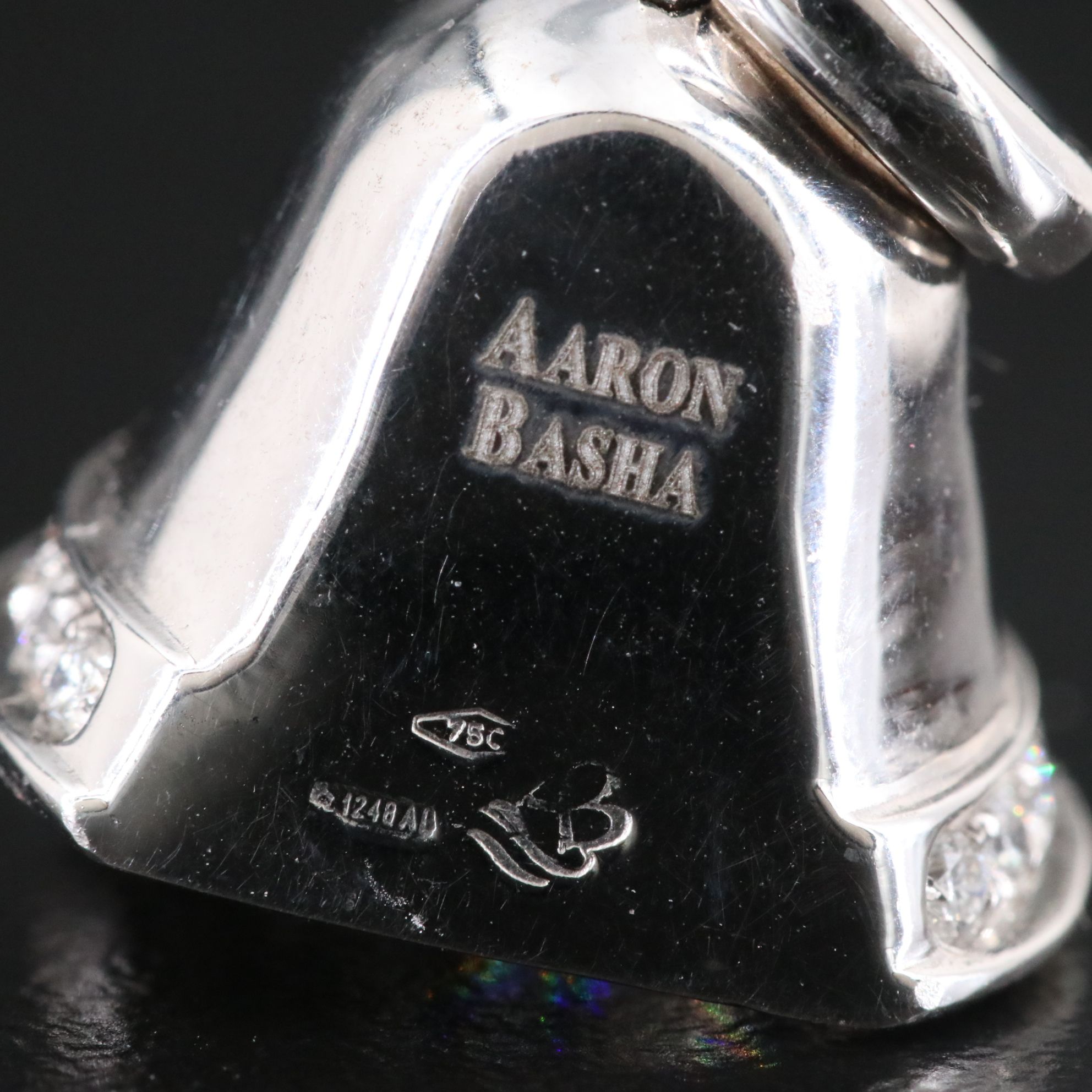 Aaron Basha 18K 0.38 CTW Diamond Bell Pendant