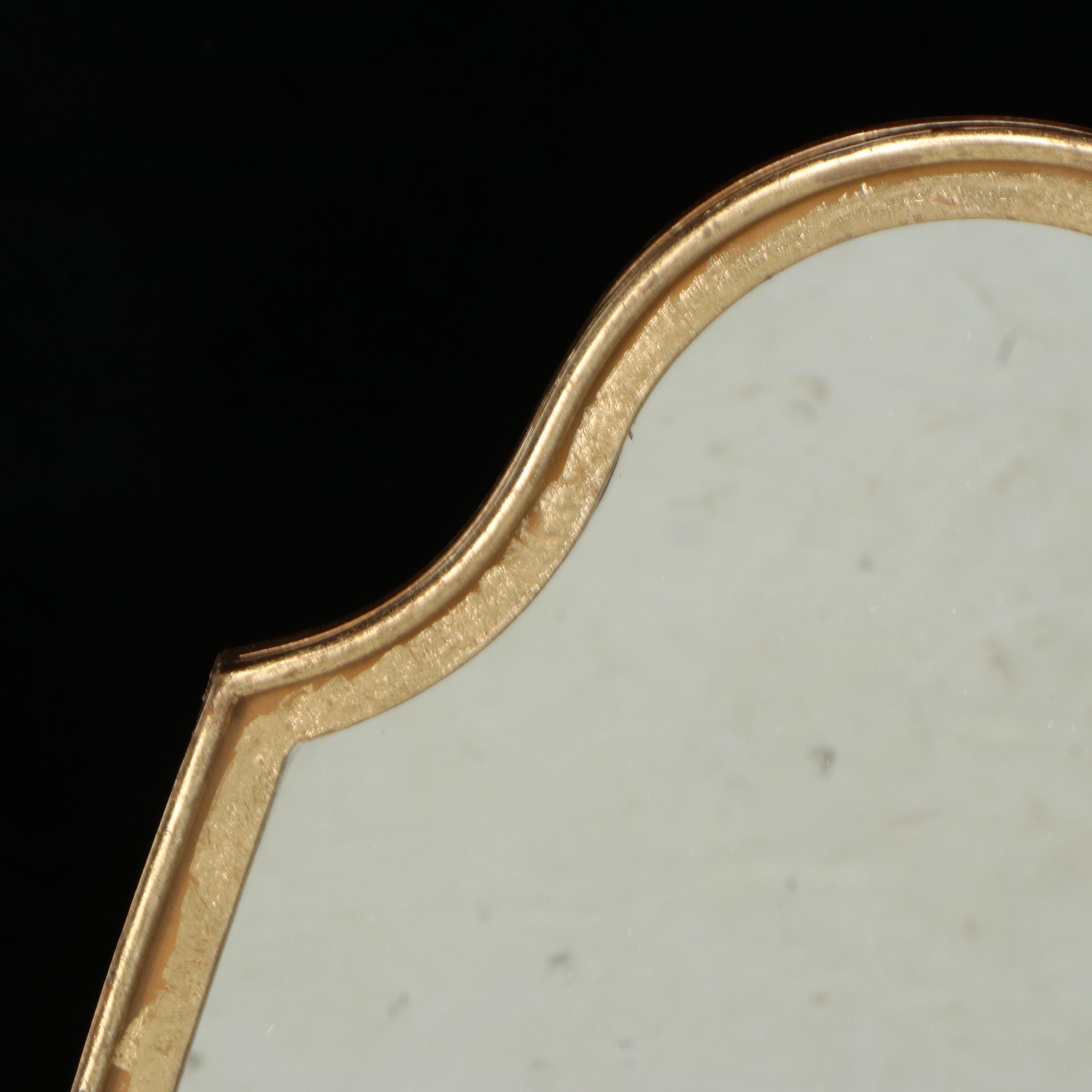 Gilt Metal Framed Vanity Mirror