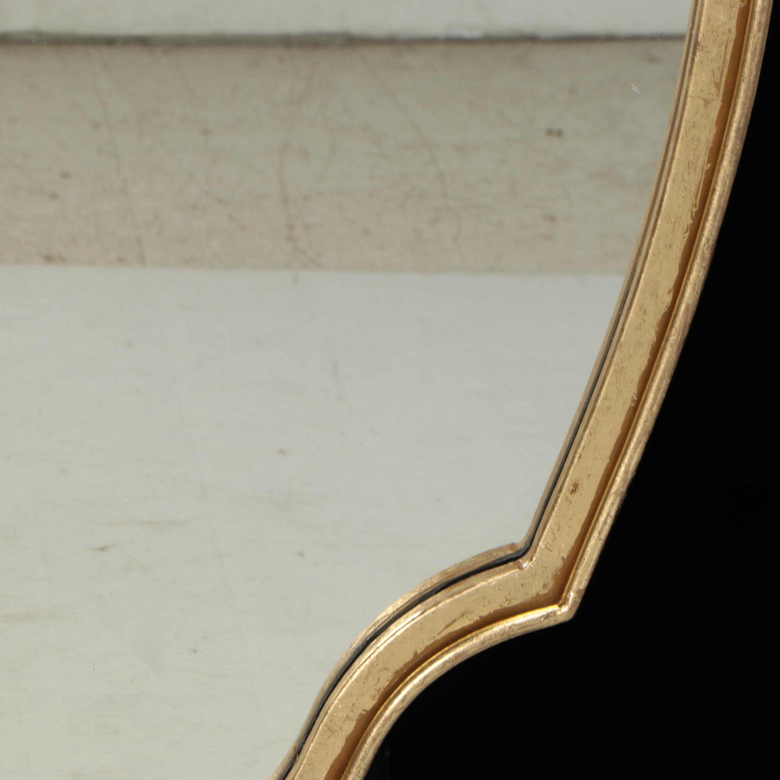 Gilt Metal Framed Vanity Mirror