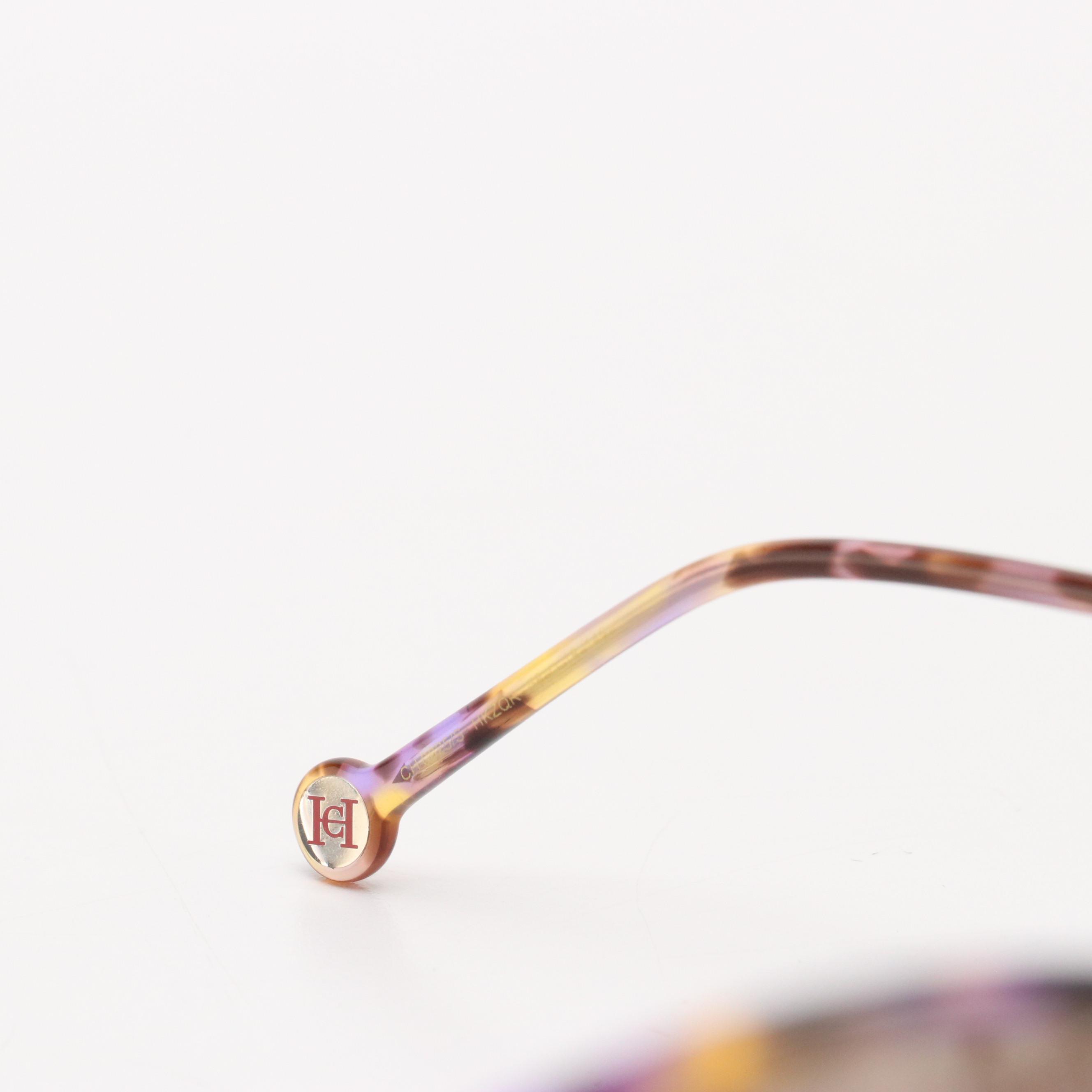 Carolina Herrera CH0025 Havana Butterfly Sunglasses with Case