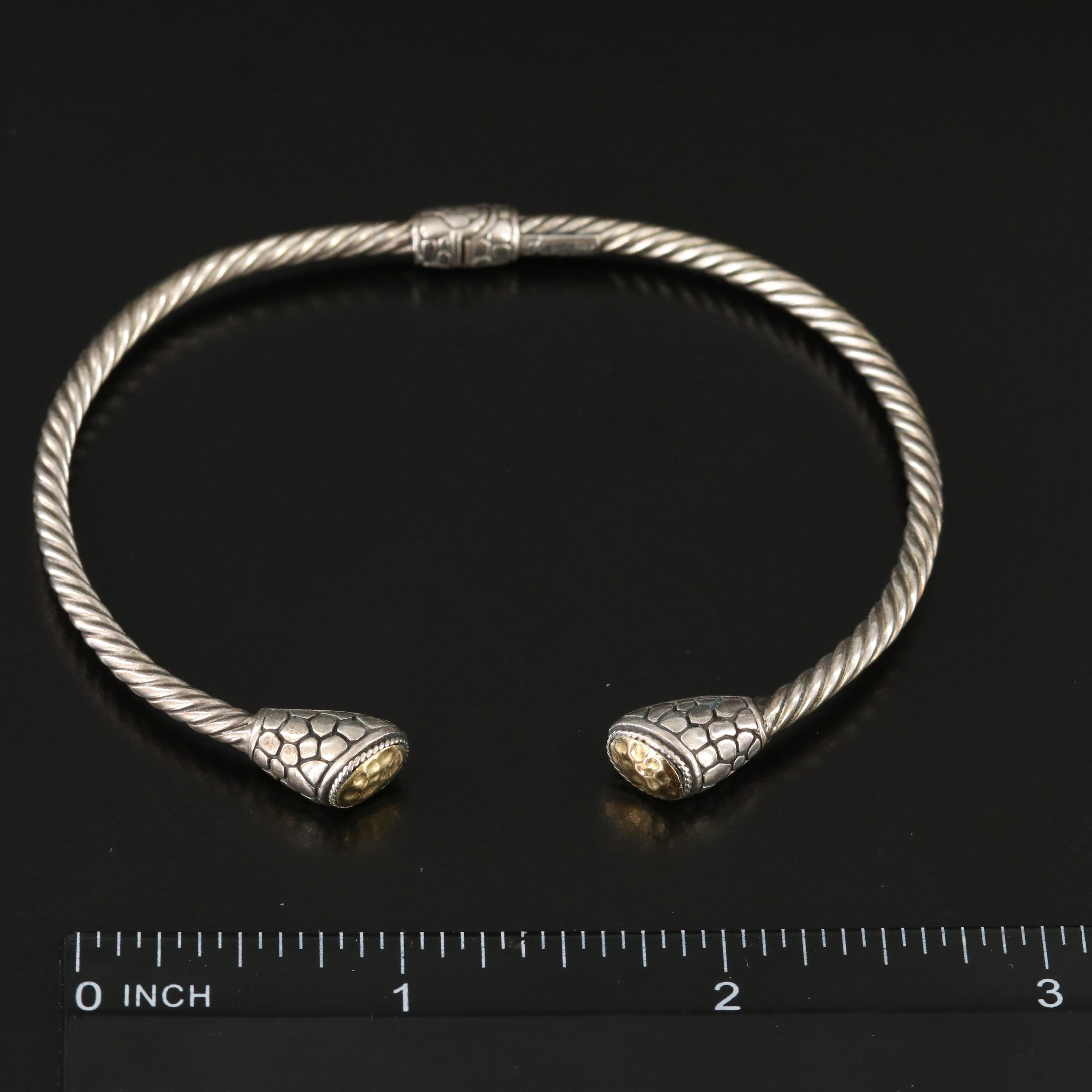 Sterling Cuffs with 18K Accents