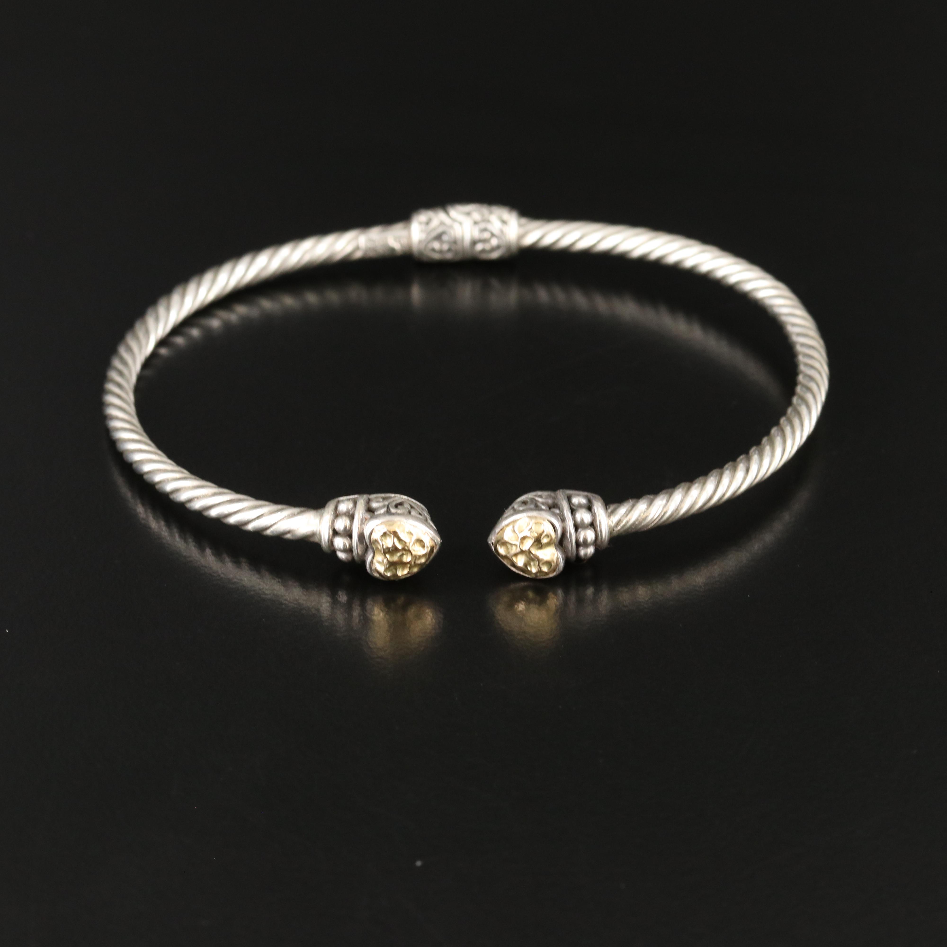 Sterling Cuffs with 18K Accents