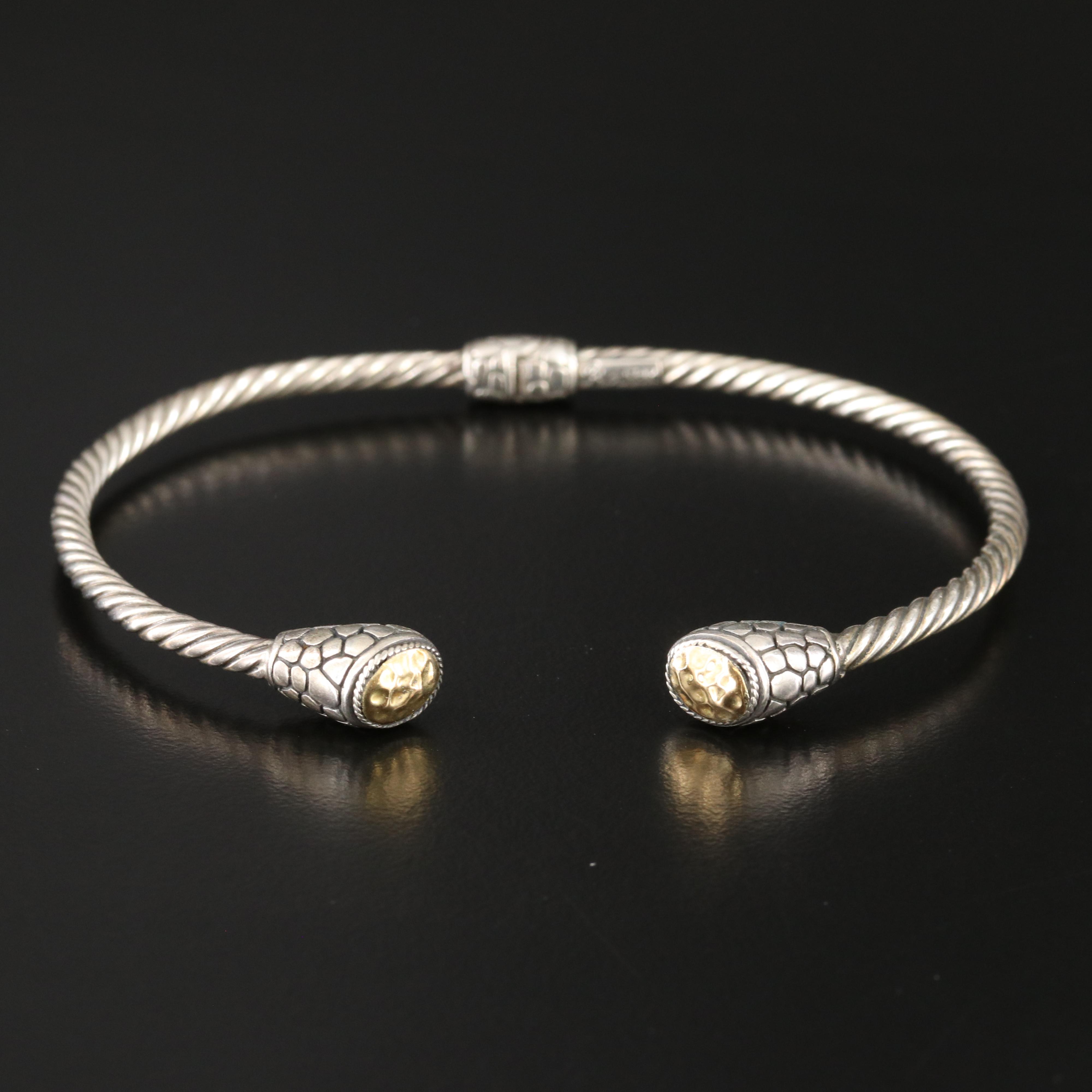 Sterling Cuffs with 18K Accents