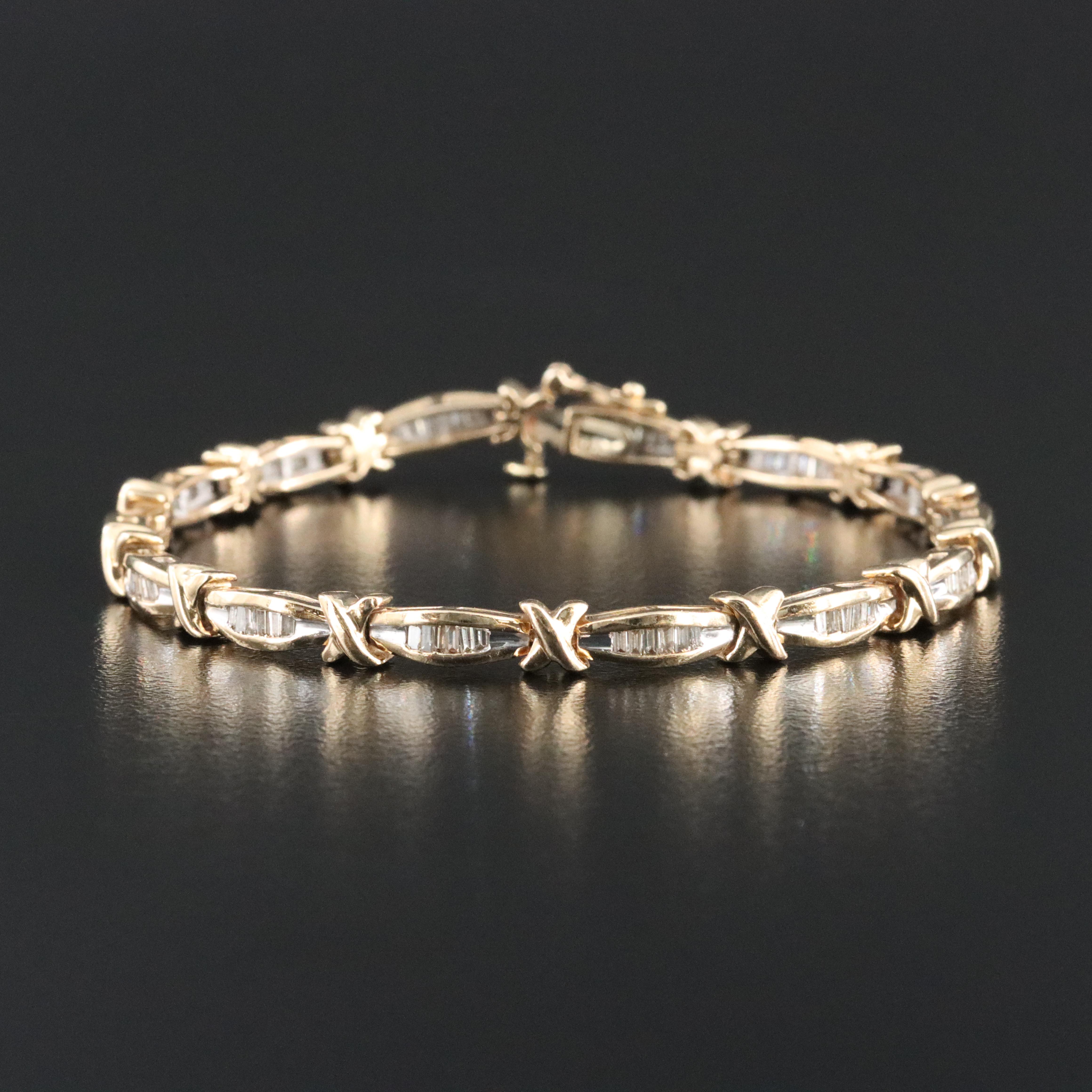 10K 1.02 CTW Diamond Bracelet