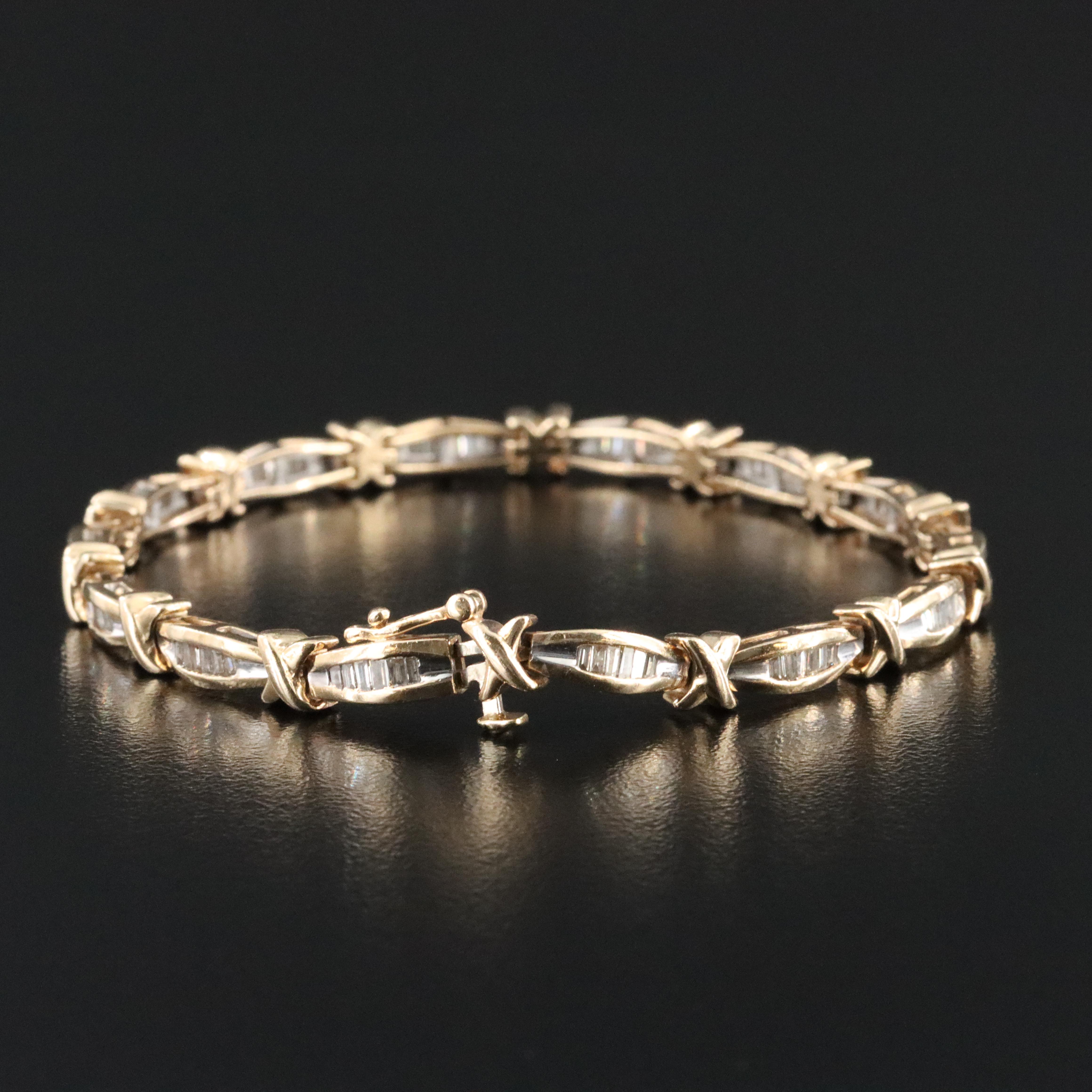 10K 1.02 CTW Diamond Bracelet