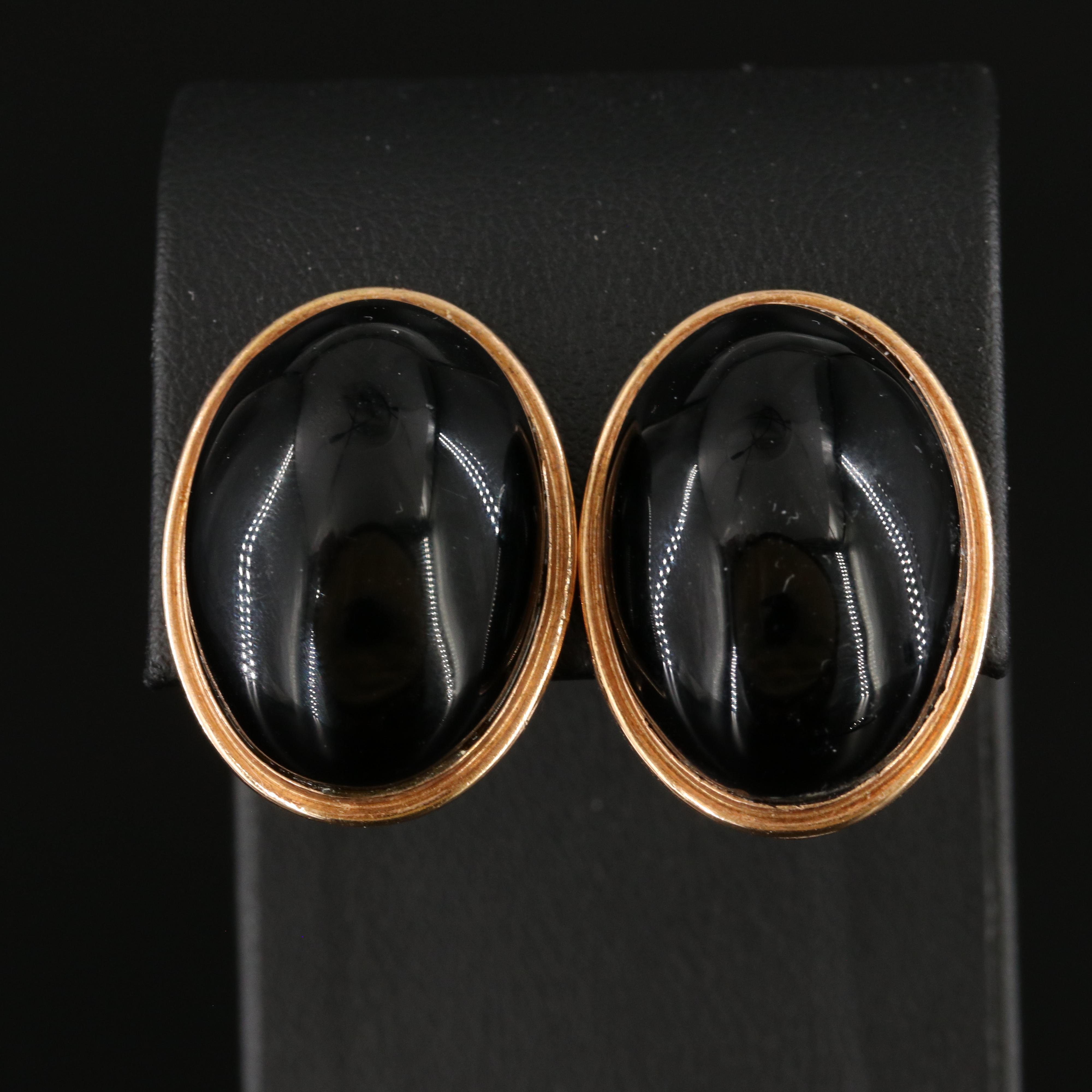 14K Black Onyx Earrings