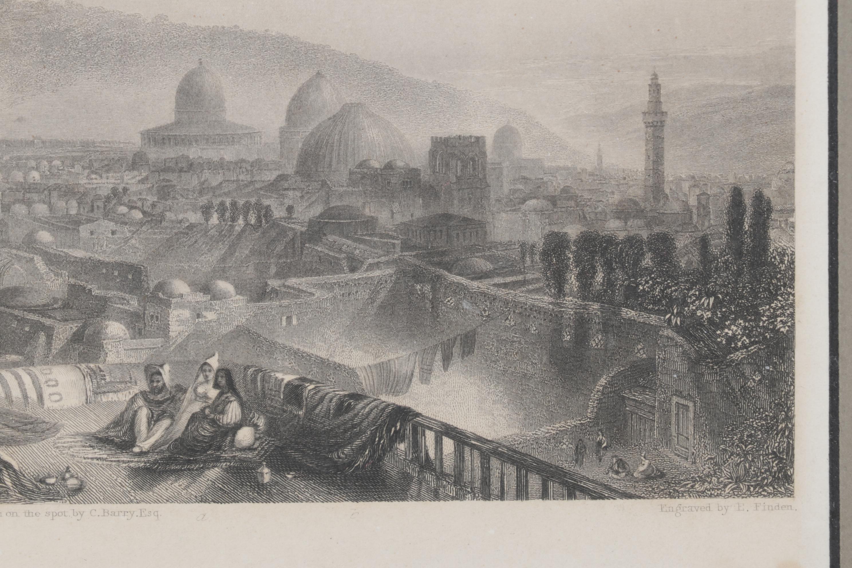 Lithograph After Charles Barry and Edward Finden "Jerusalem", Late 20th Century