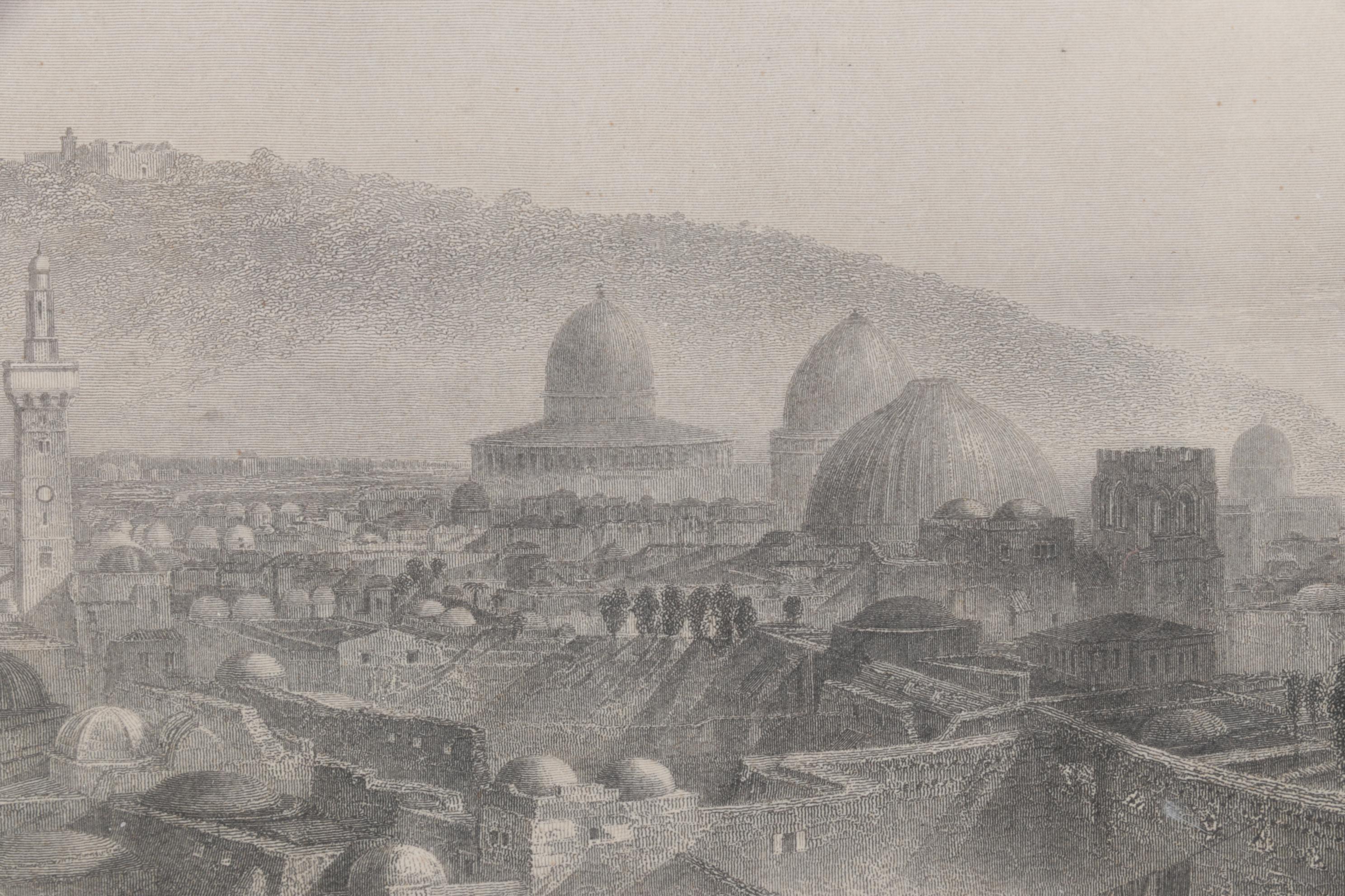 Lithograph After Charles Barry and Edward Finden "Jerusalem", Late 20th Century
