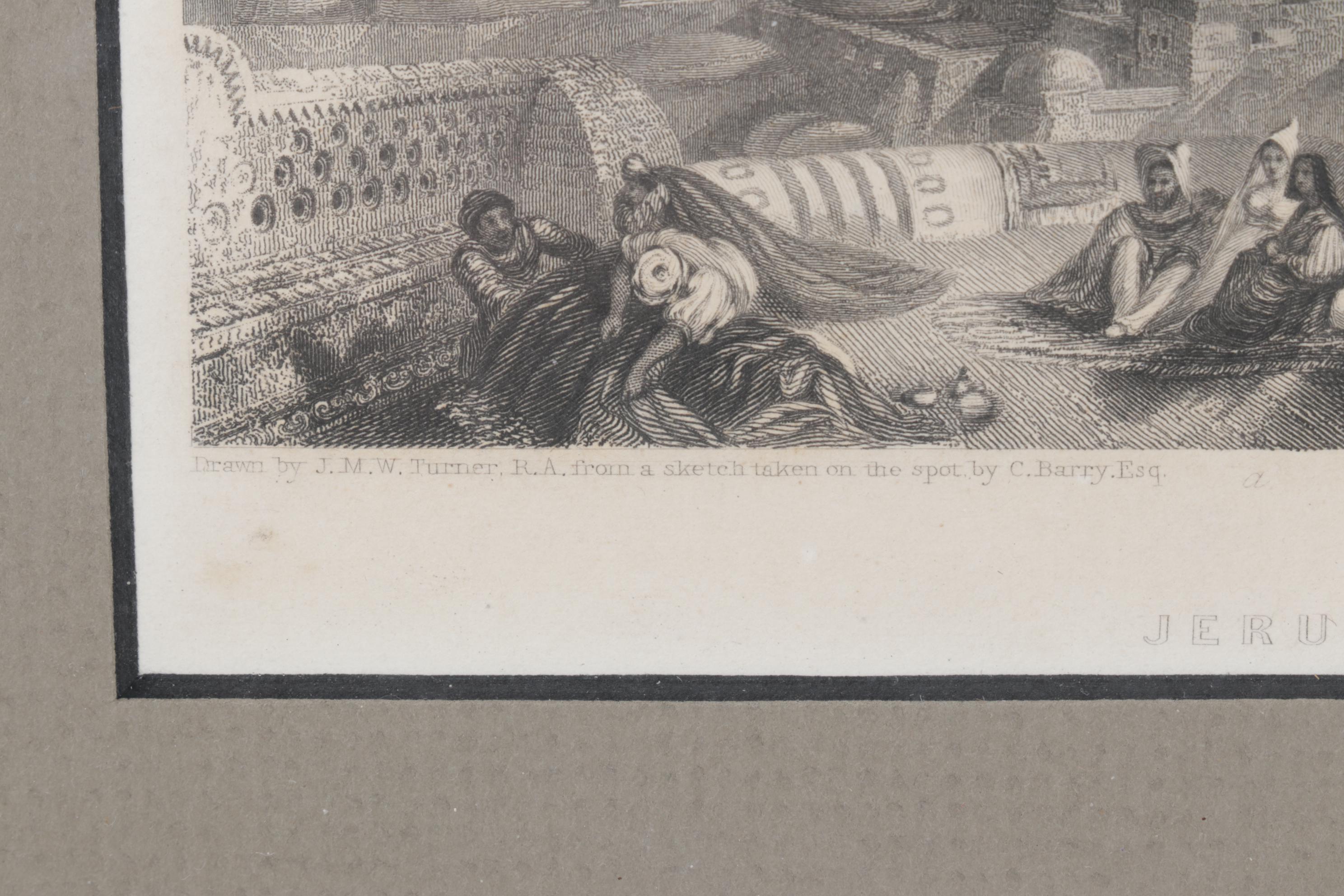 Lithograph After Charles Barry and Edward Finden "Jerusalem", Late 20th Century