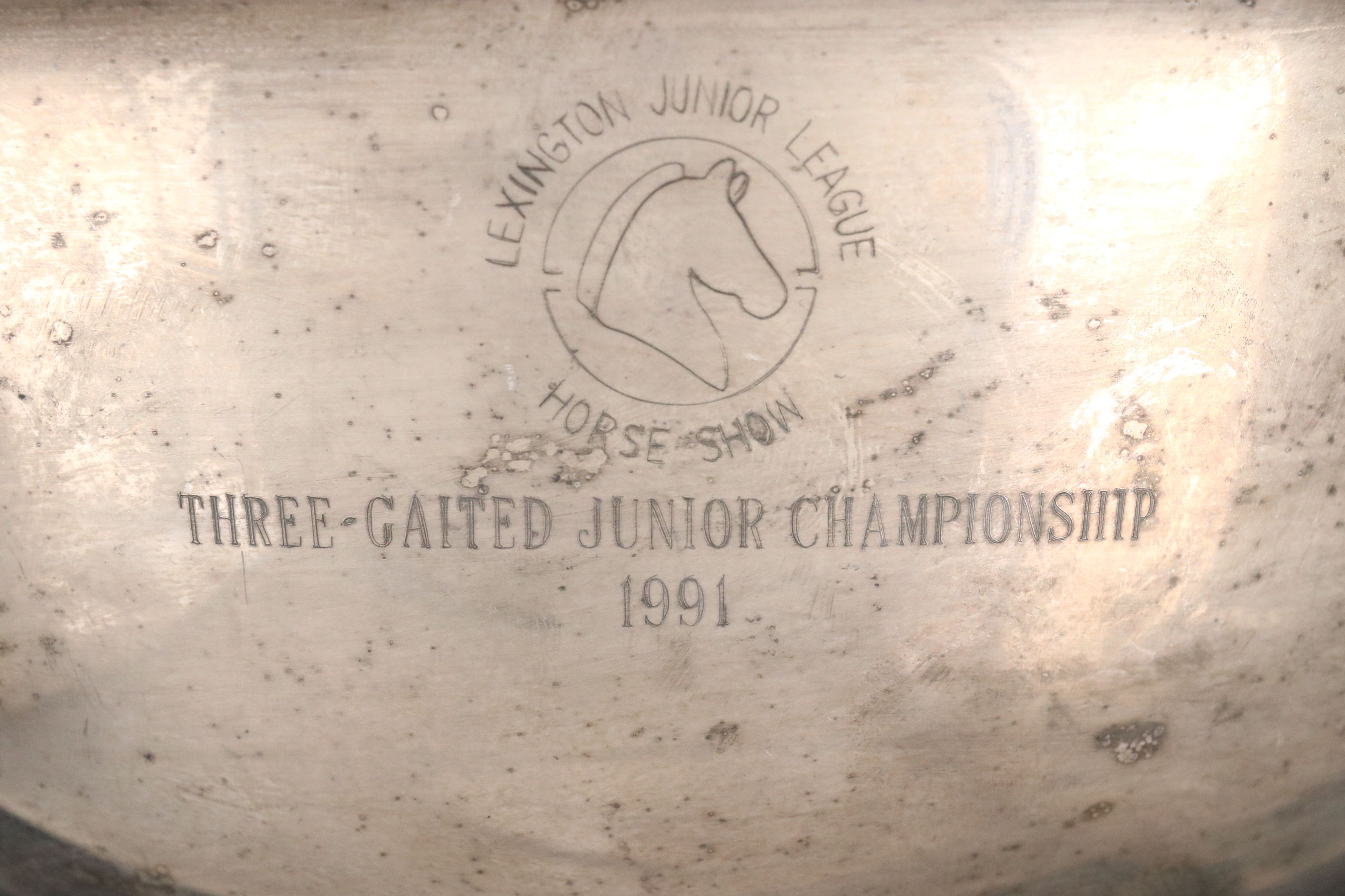 American Standardbred Silver Plate Paul Revere Bowl Trophies