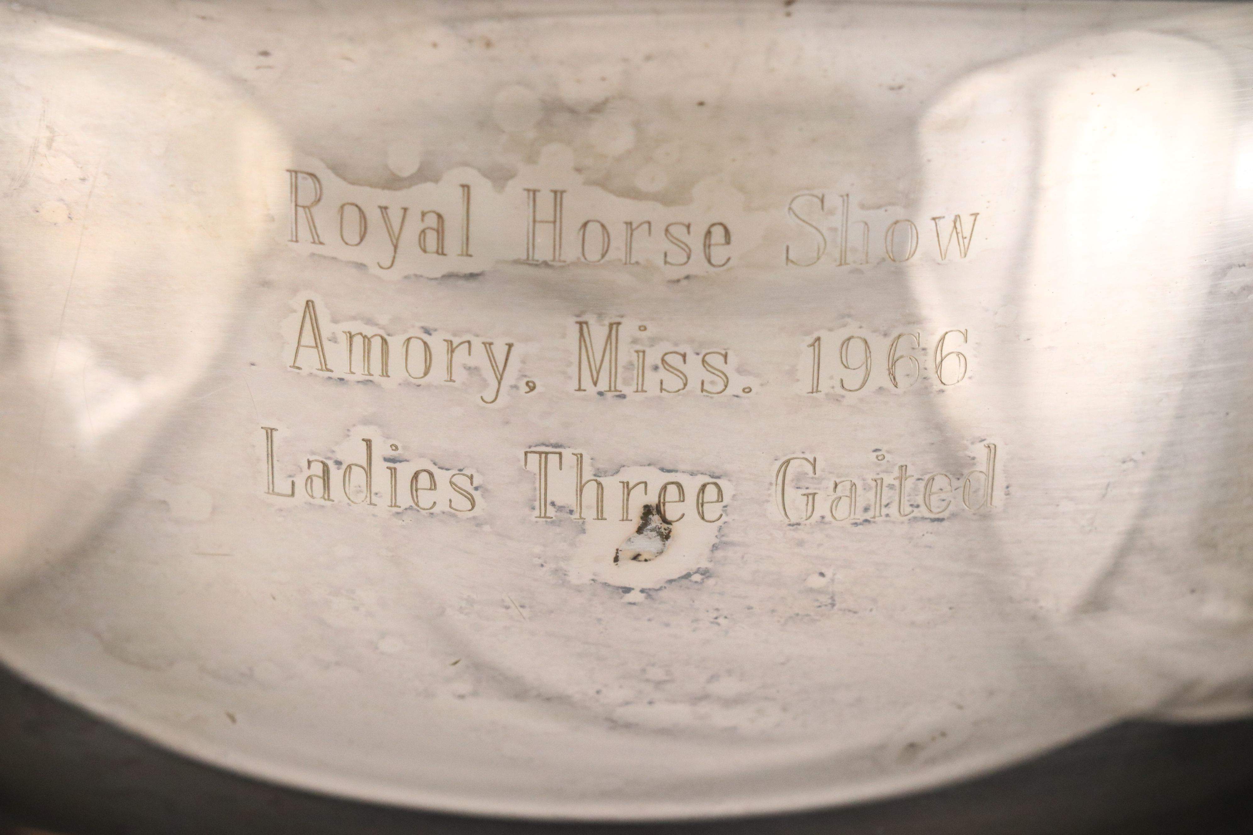 American Standardbred Silver Plate Paul Revere Bowl Trophies