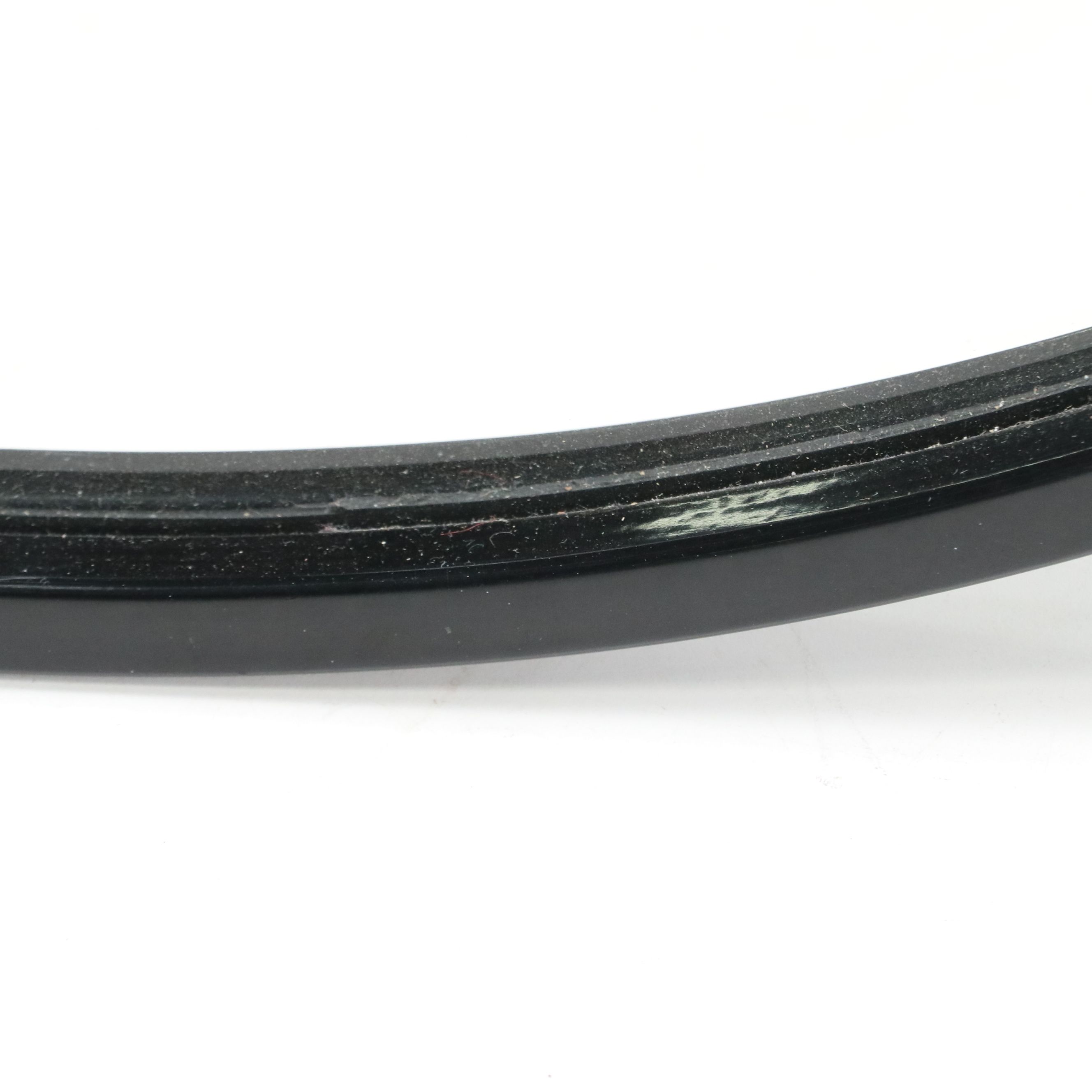 Contemporary Matte Black Metal Framed Vanity Mirror