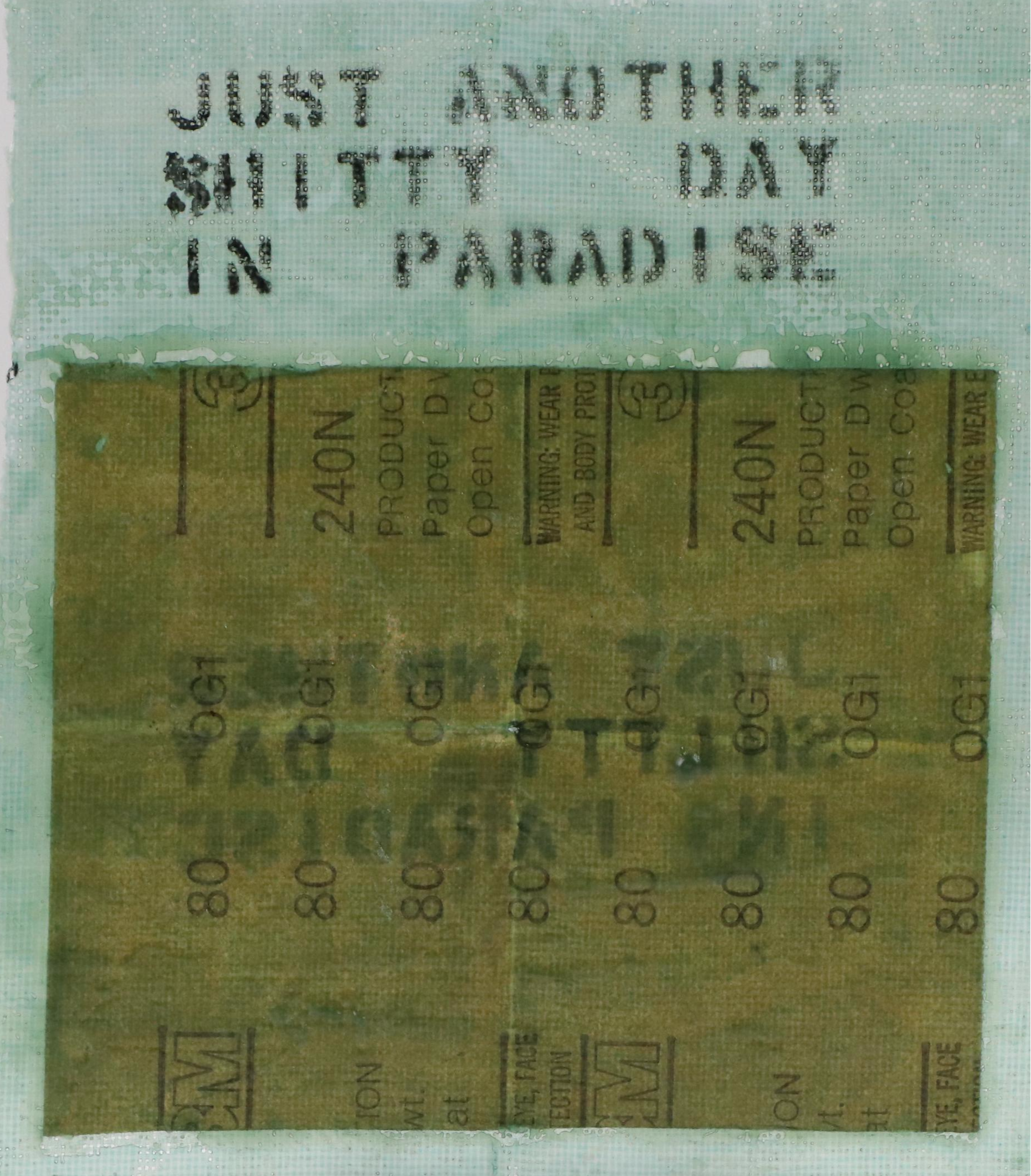 Ashley Bickerton Mixed Media "Just Another Shitty Day in Paradise," 1993