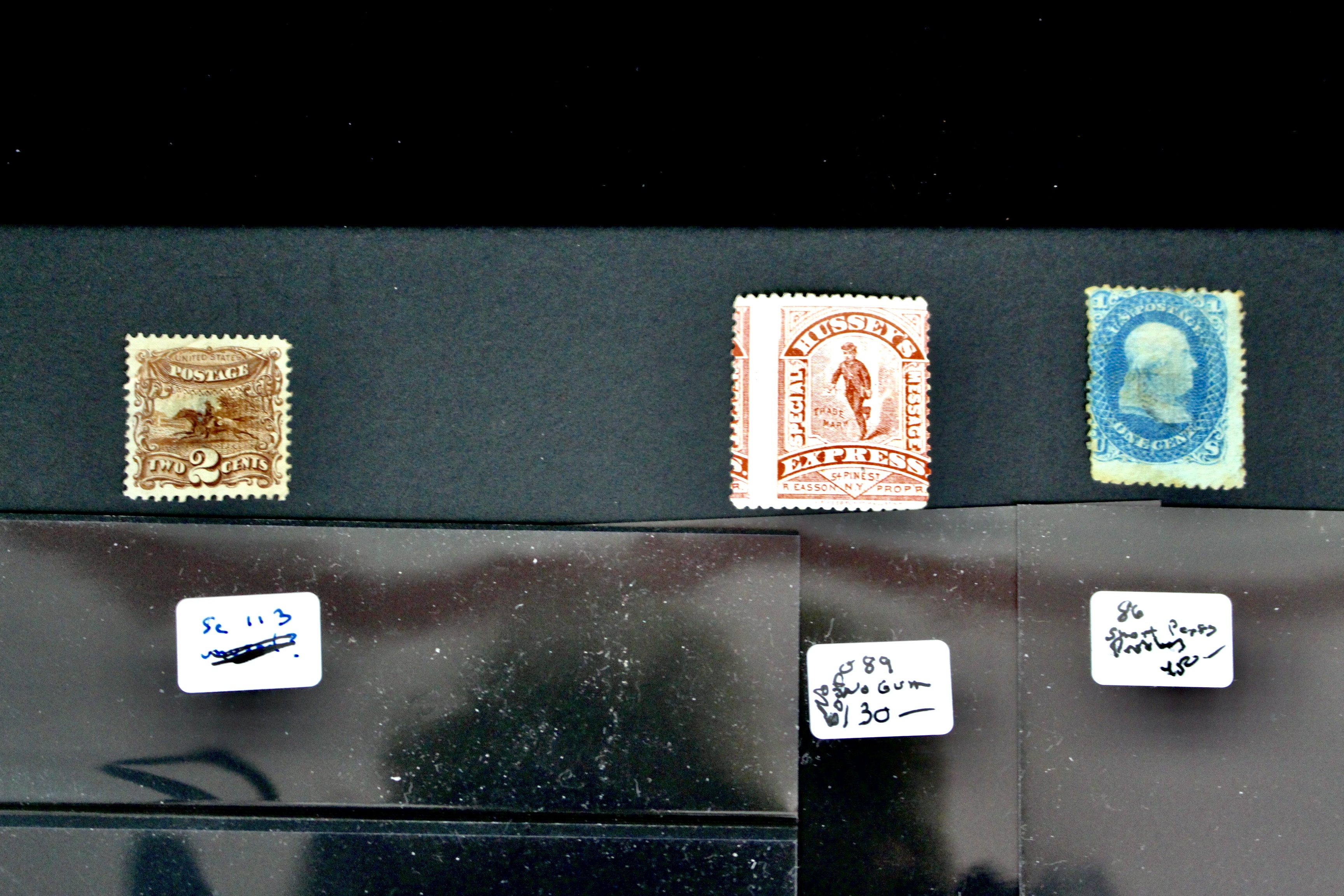 Ninety-One Early U.S. Postage Stamps
