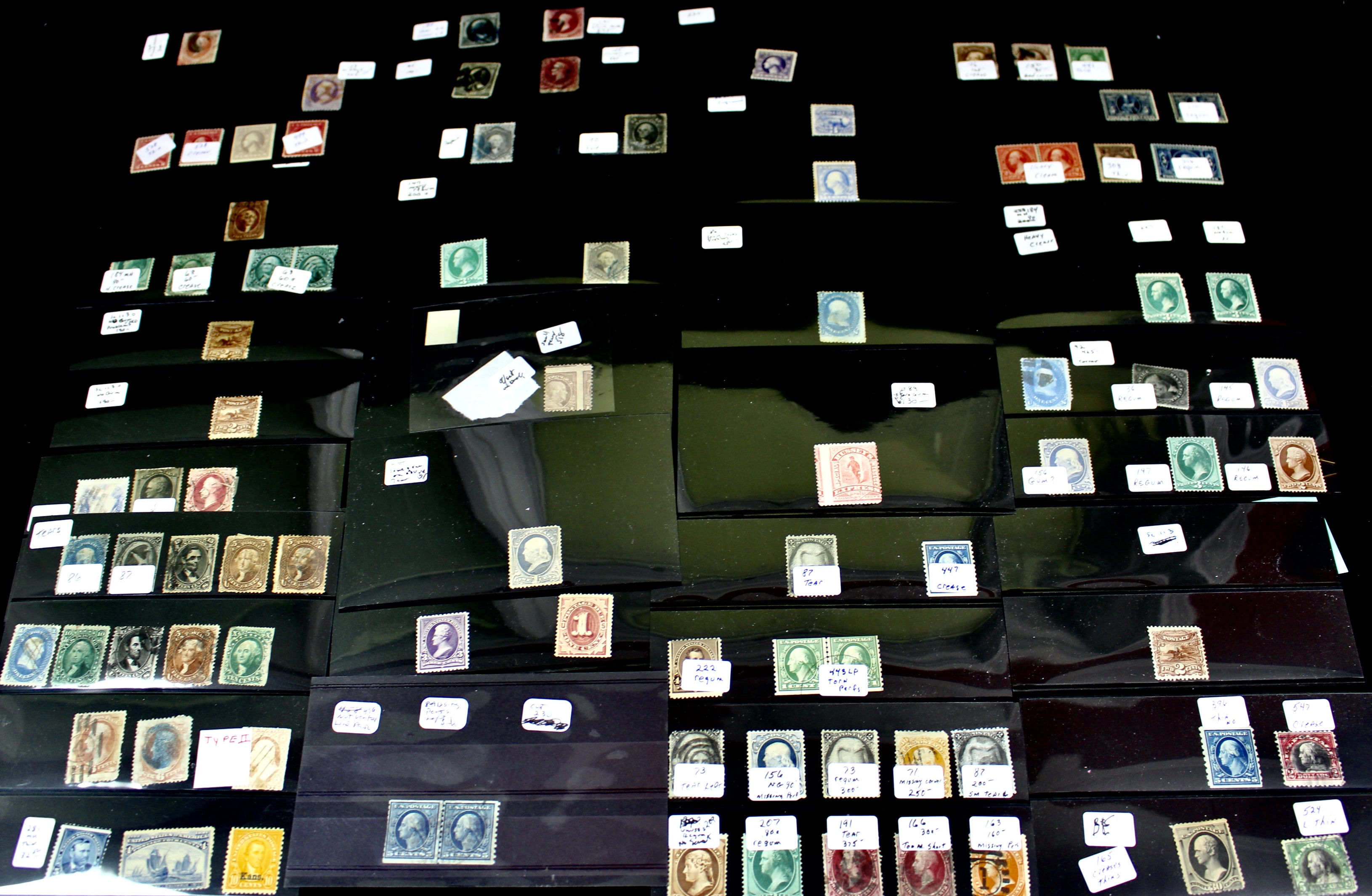 Ninety-One Early U.S. Postage Stamps