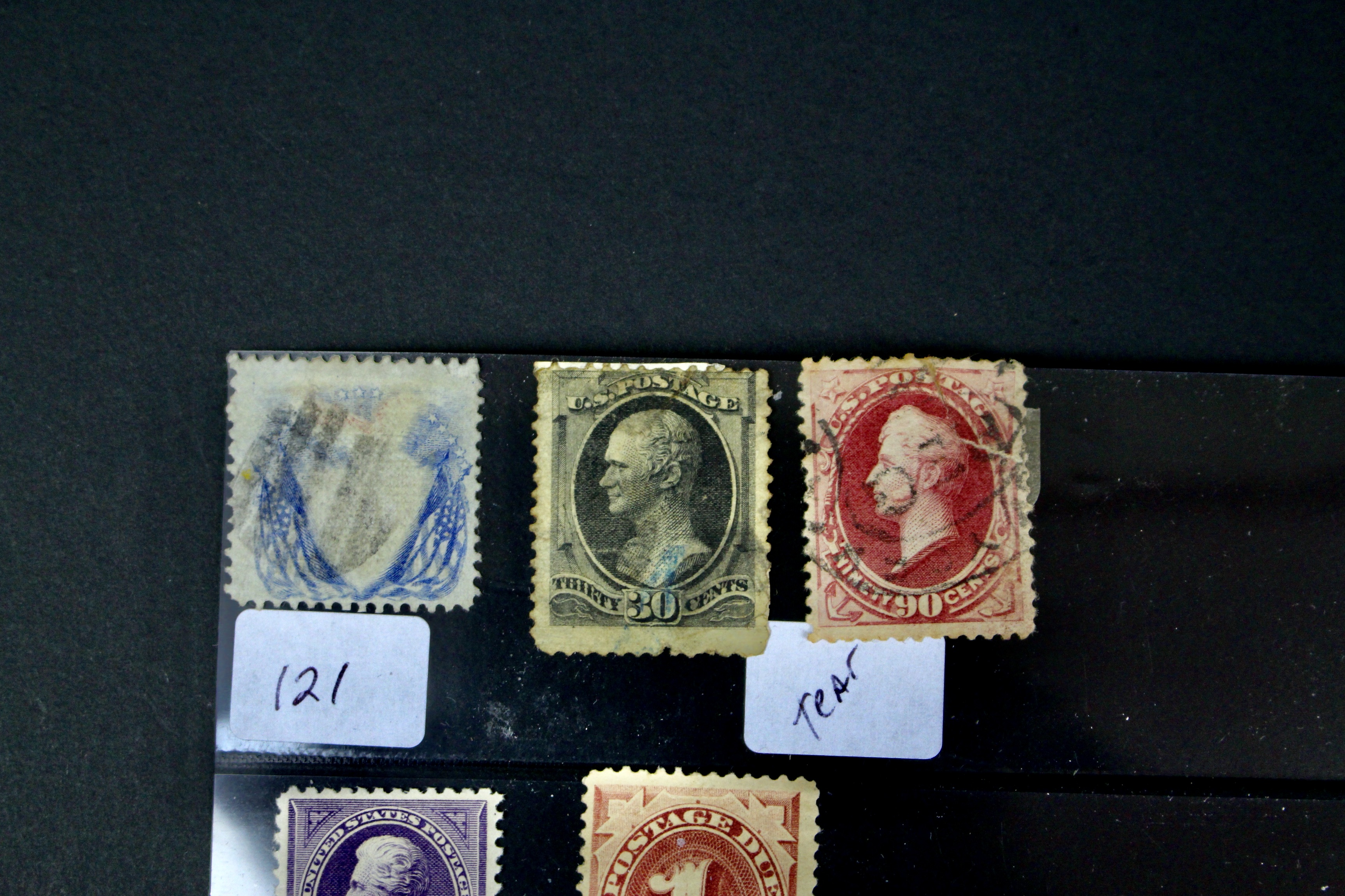 Ninety-One Early U.S. Postage Stamps