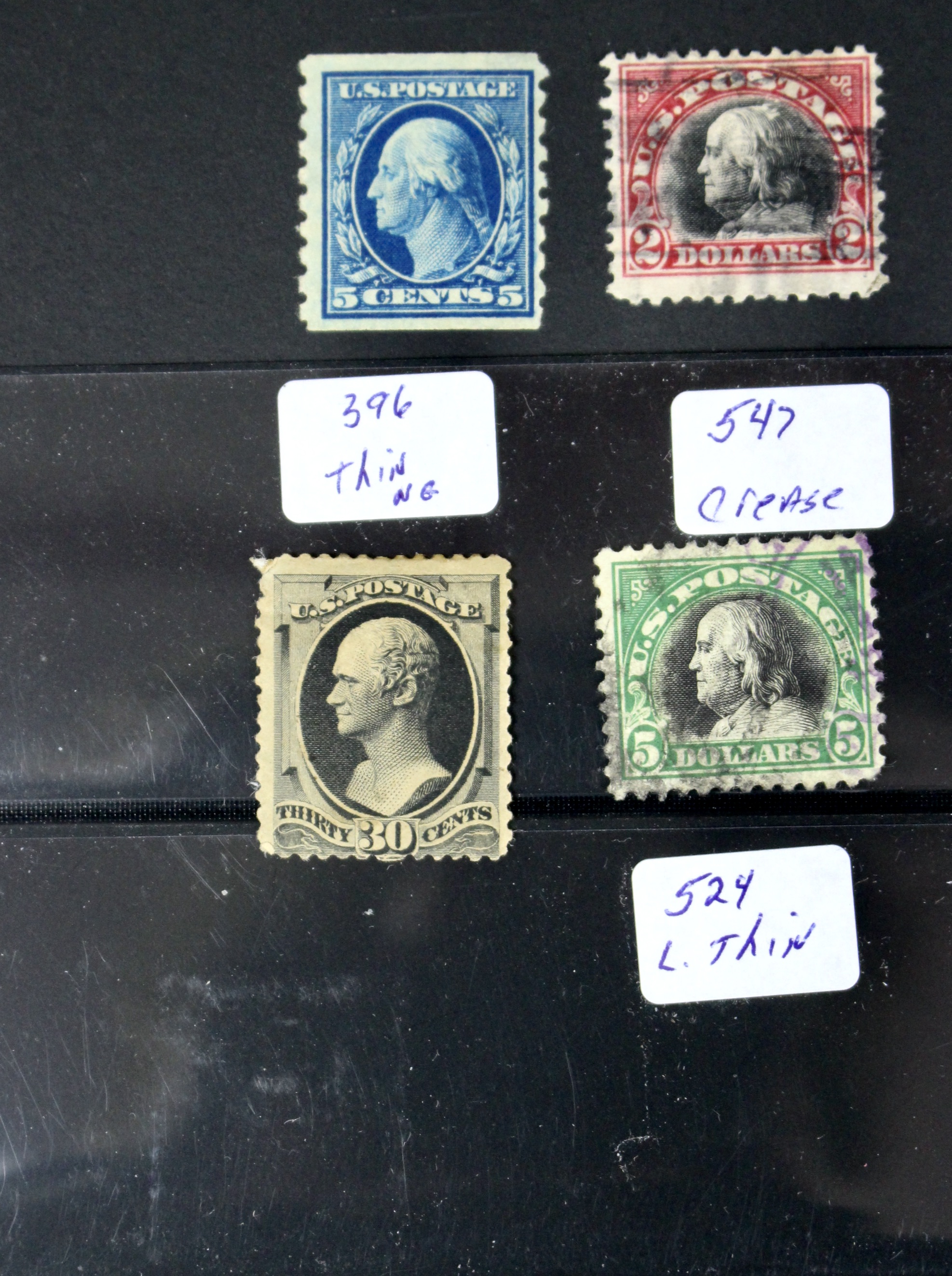 Ninety-One Early U.S. Postage Stamps