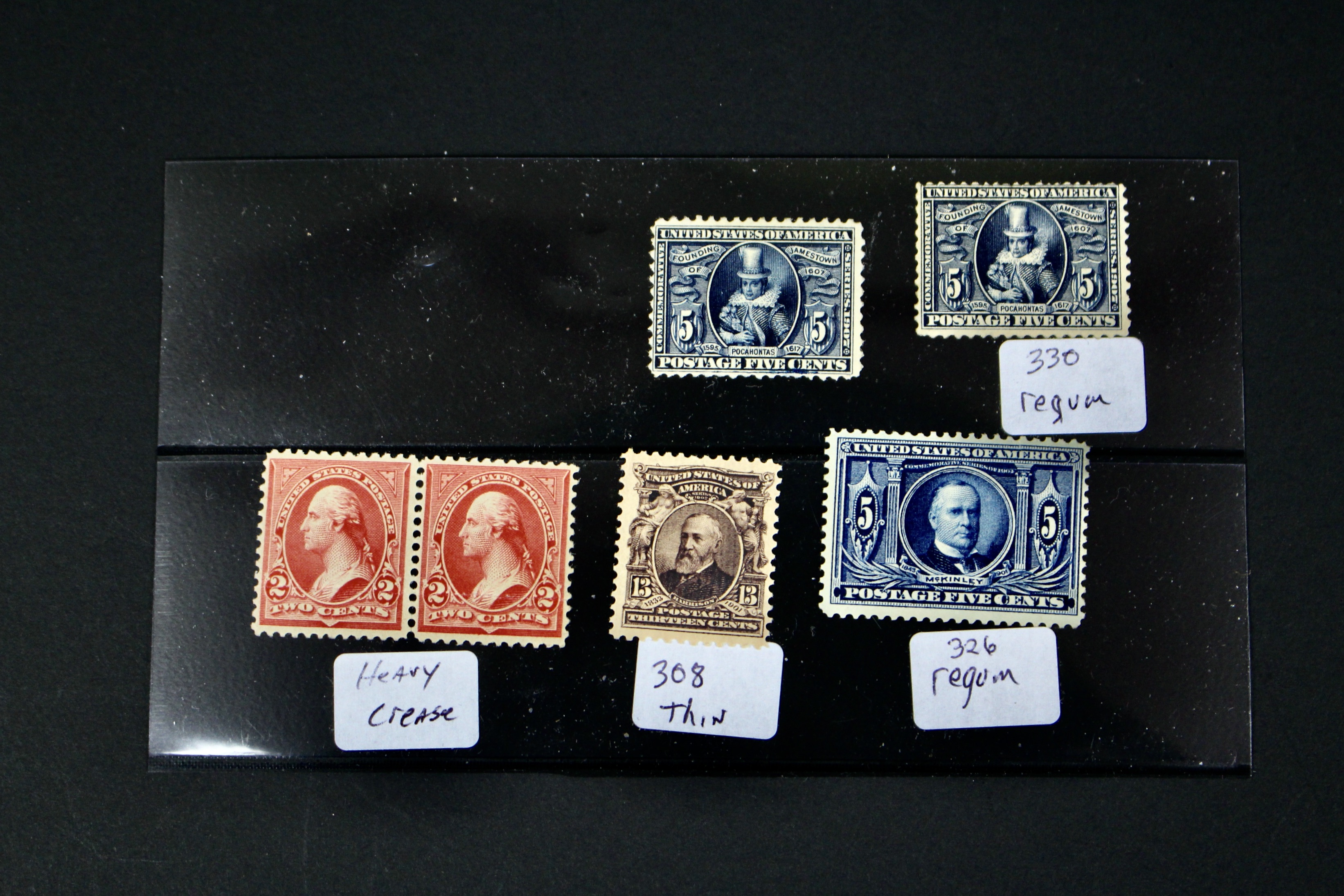 Ninety-One Early U.S. Postage Stamps
