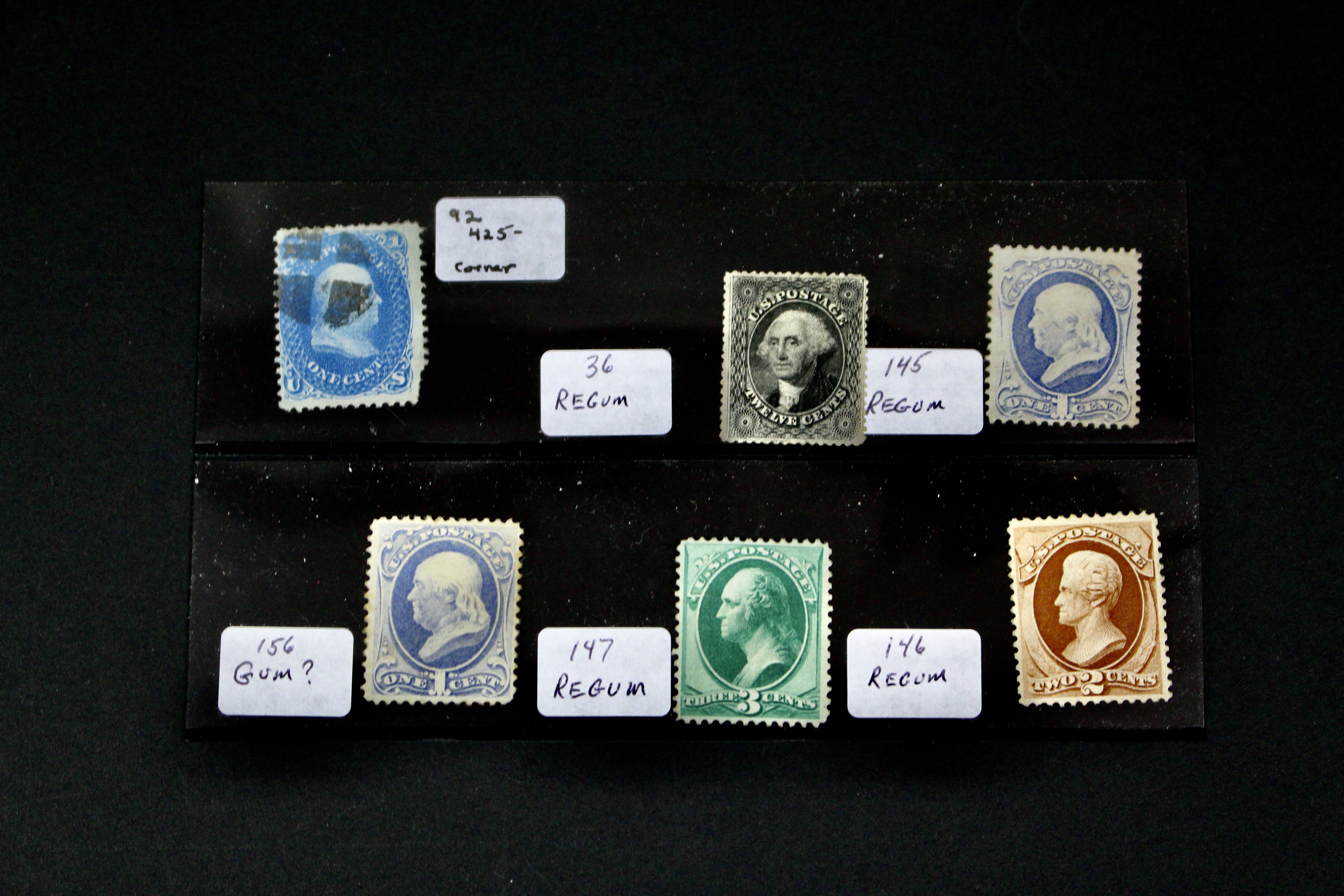 Ninety-One Early U.S. Postage Stamps