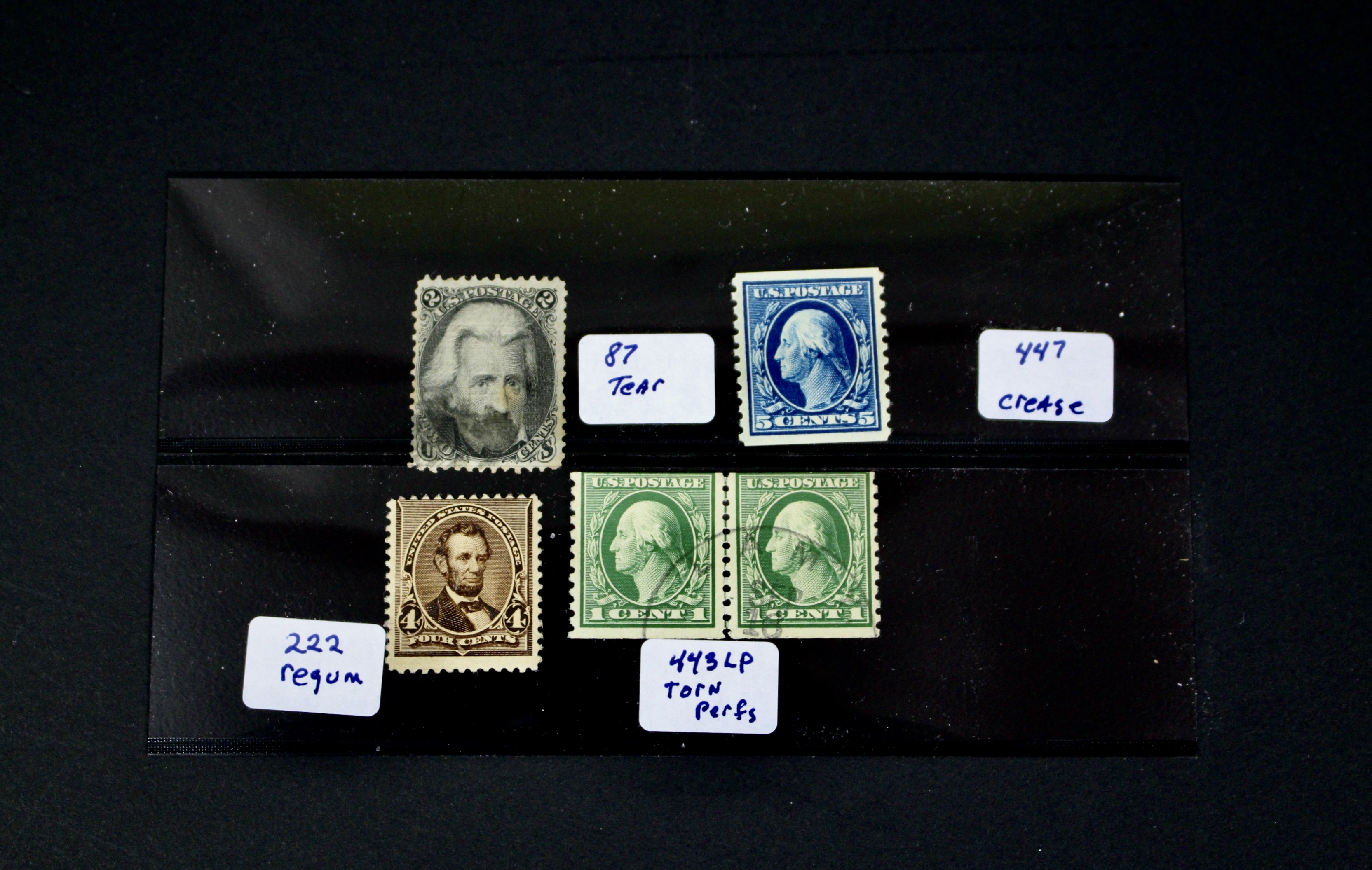 Ninety-One Early U.S. Postage Stamps