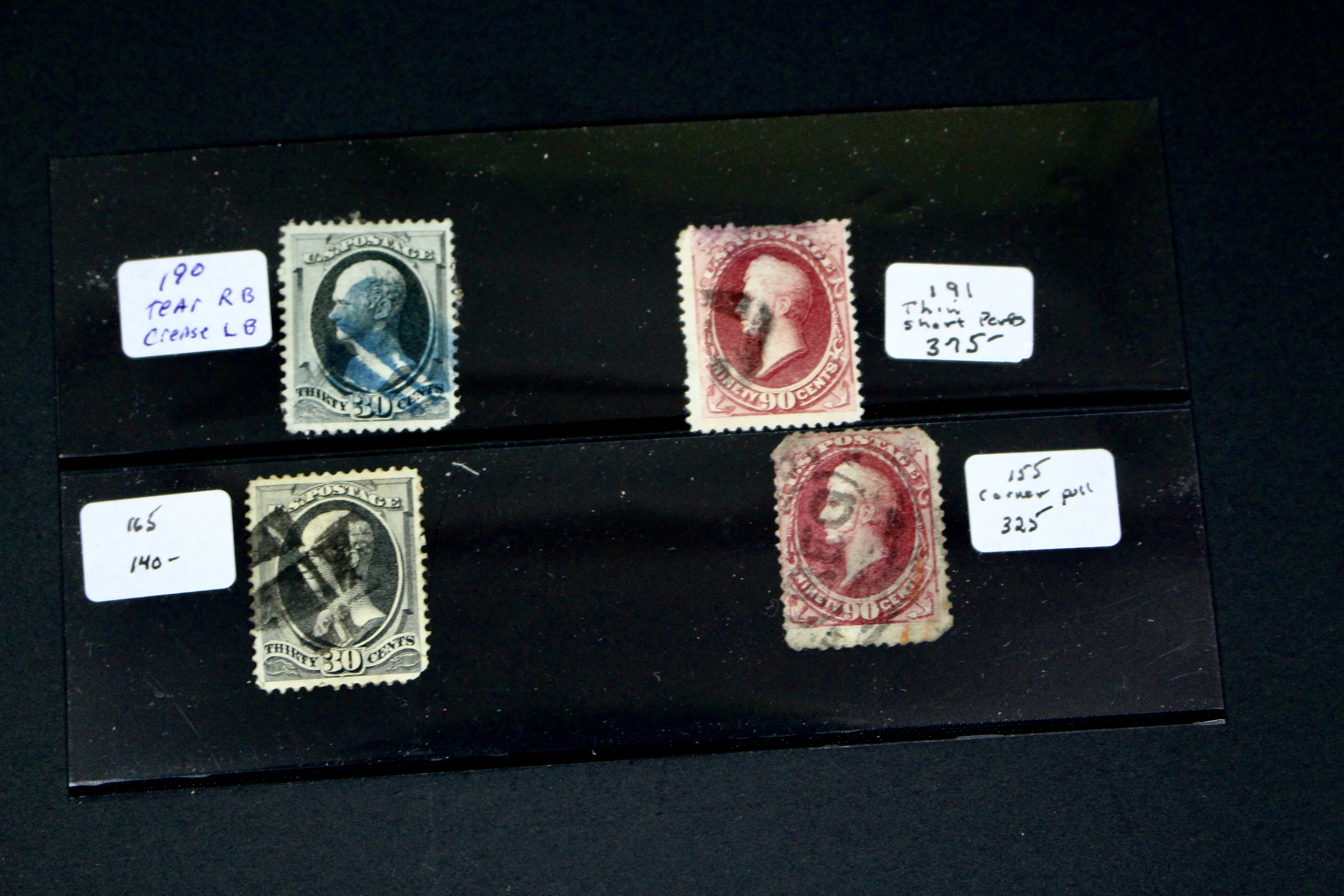 Ninety-One Early U.S. Postage Stamps