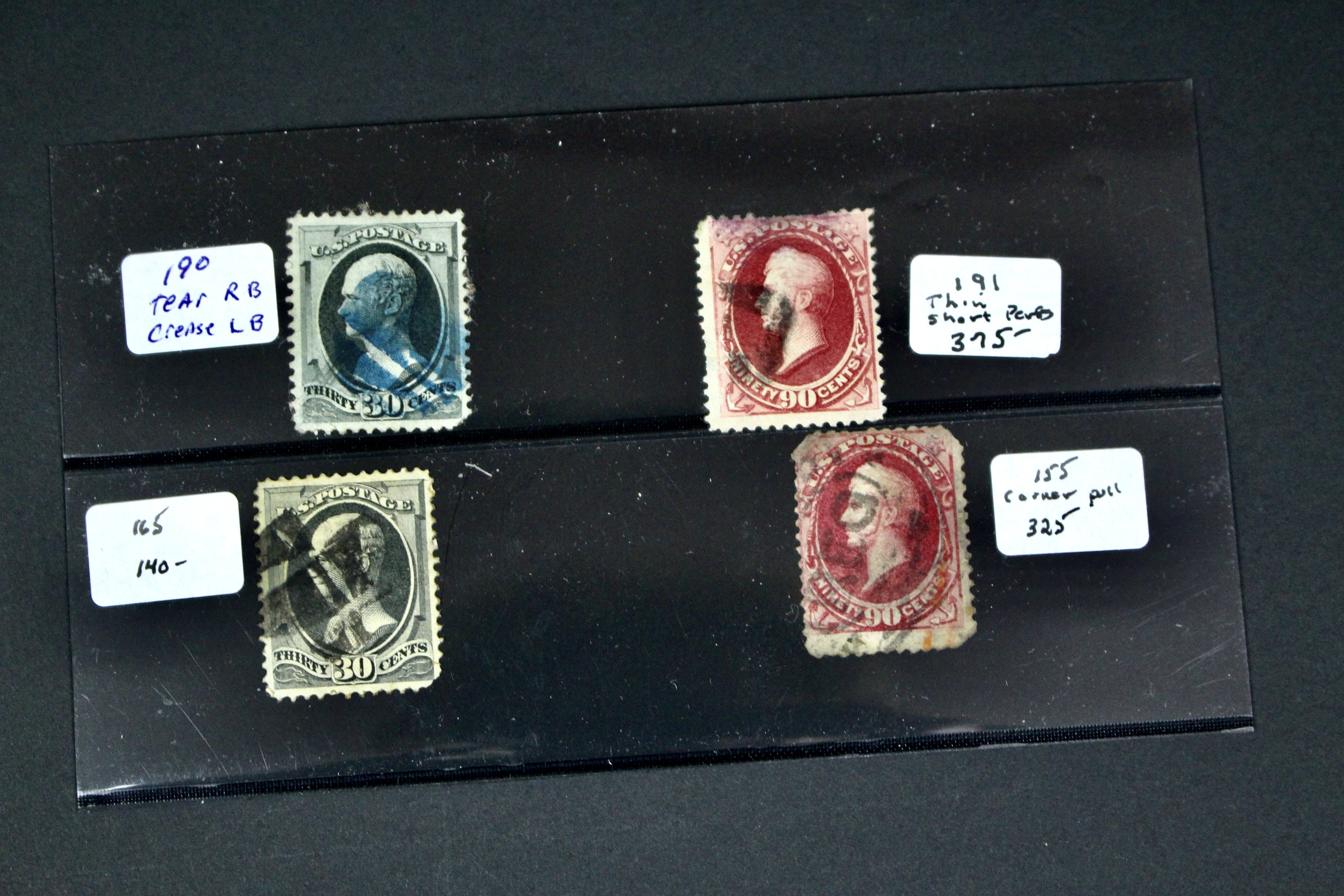 Ninety-One Early U.S. Postage Stamps
