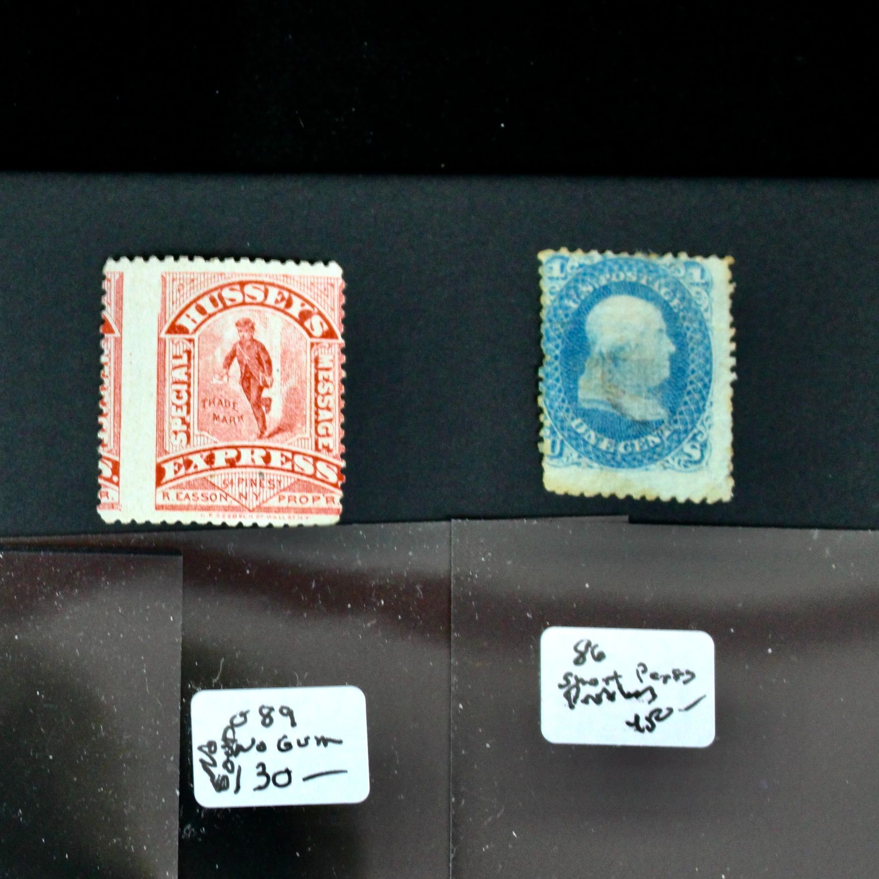 Ninety-One Early U.S. Postage Stamps