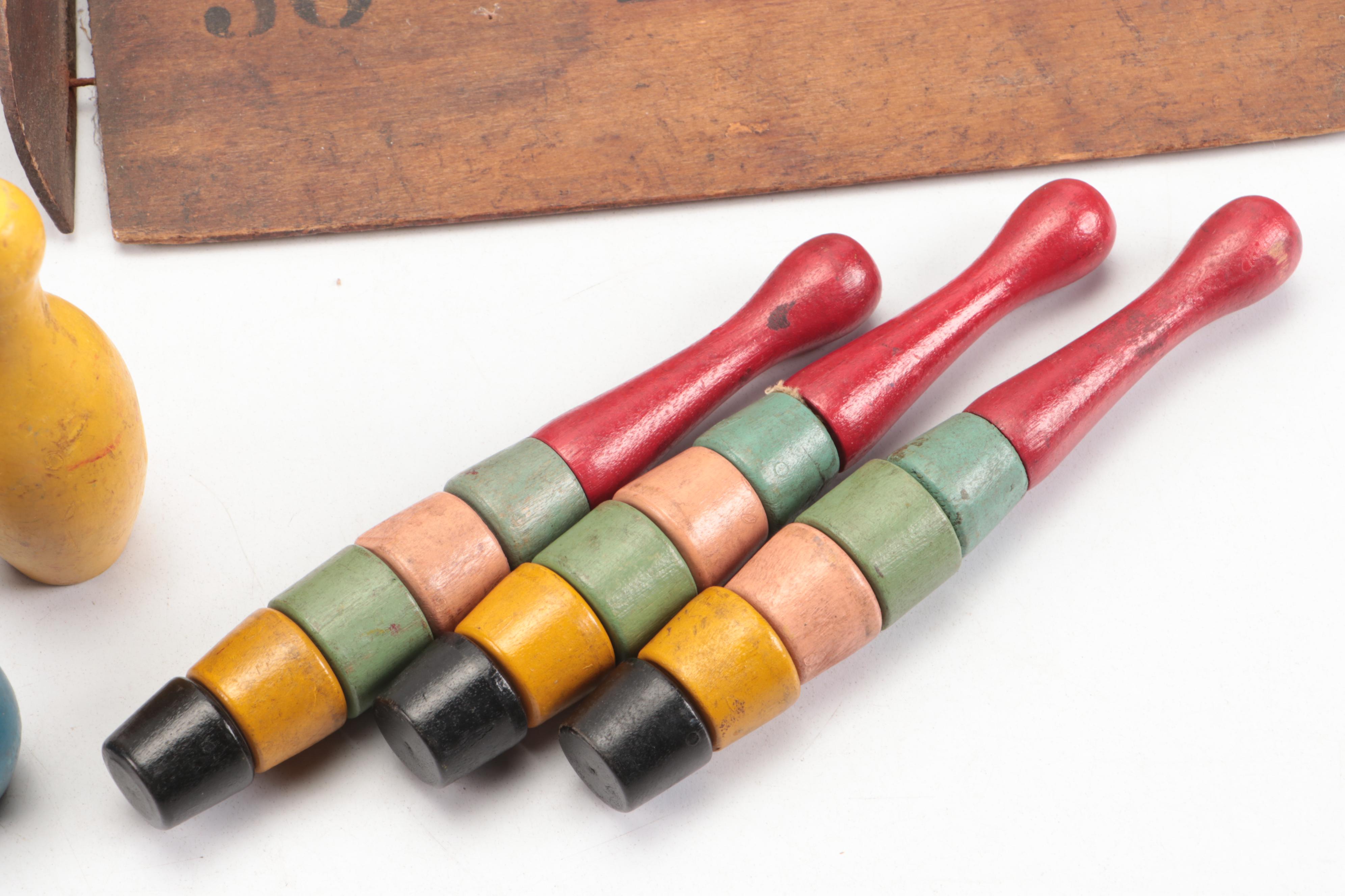 "The Ranger Animal Fair" Tin Pinwheel and Other Vintage Children's Toys