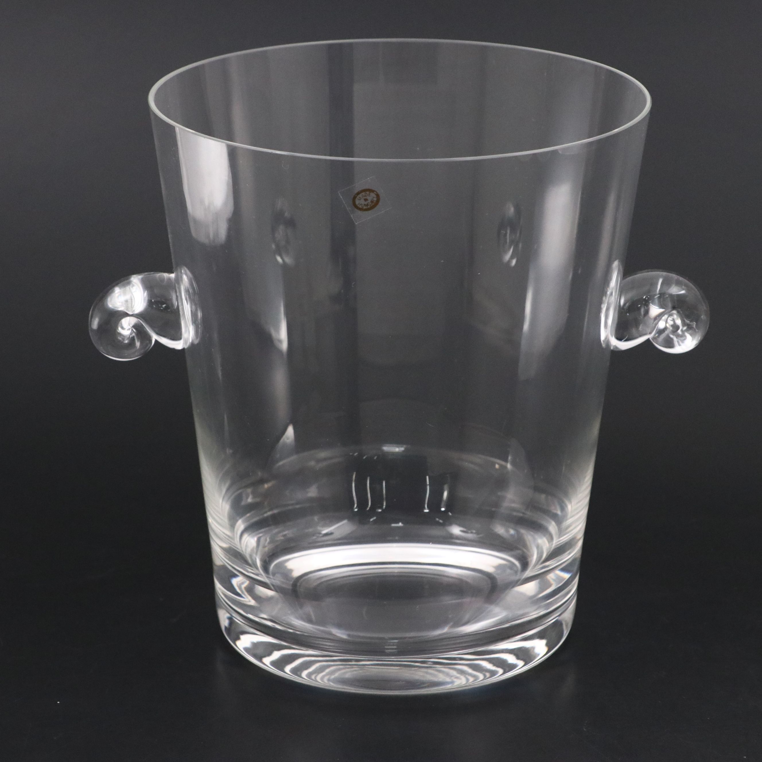 Tiara "Powder Horn" Pilsner Glasses with Blown Glass Ice Bucket